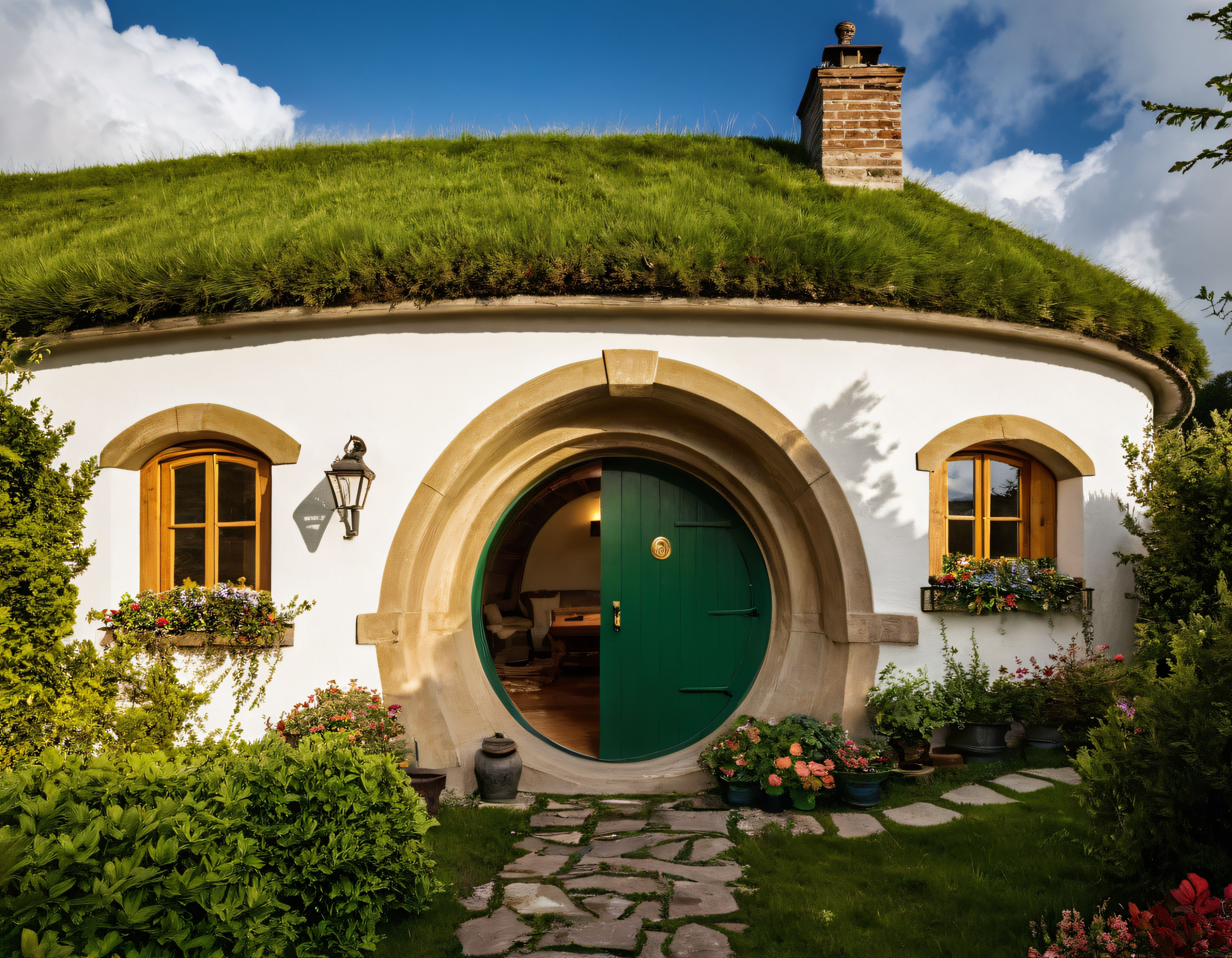 Masalsı Çim Çatılı Hobbit Evi: Doğa İçinde Sürdürülebilir Bir Sığınak
