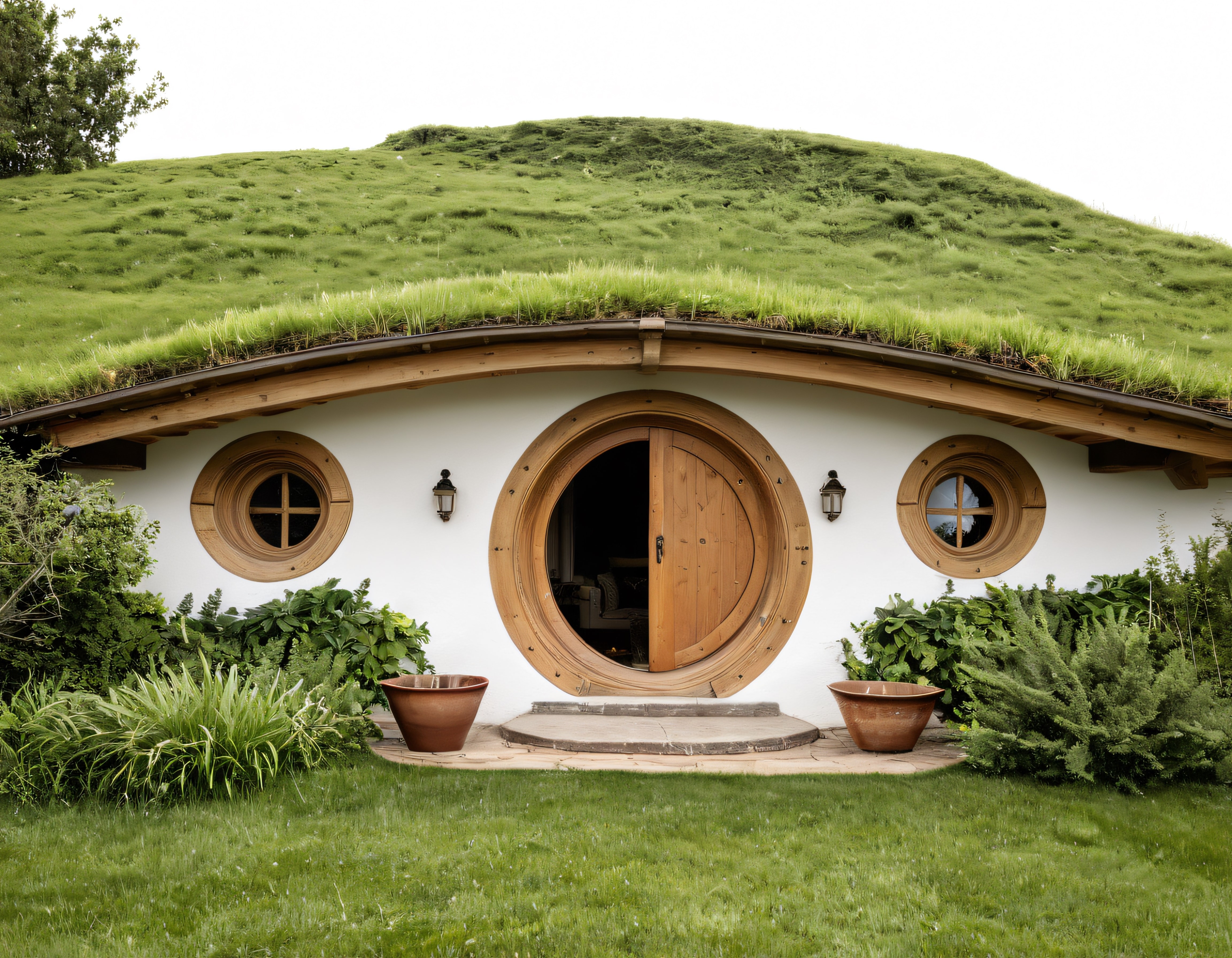 Masalsı Hobbit Evi: Yeşil Çatılı ve Yuvarlak Kapılı Doğa İçinde Sığınak