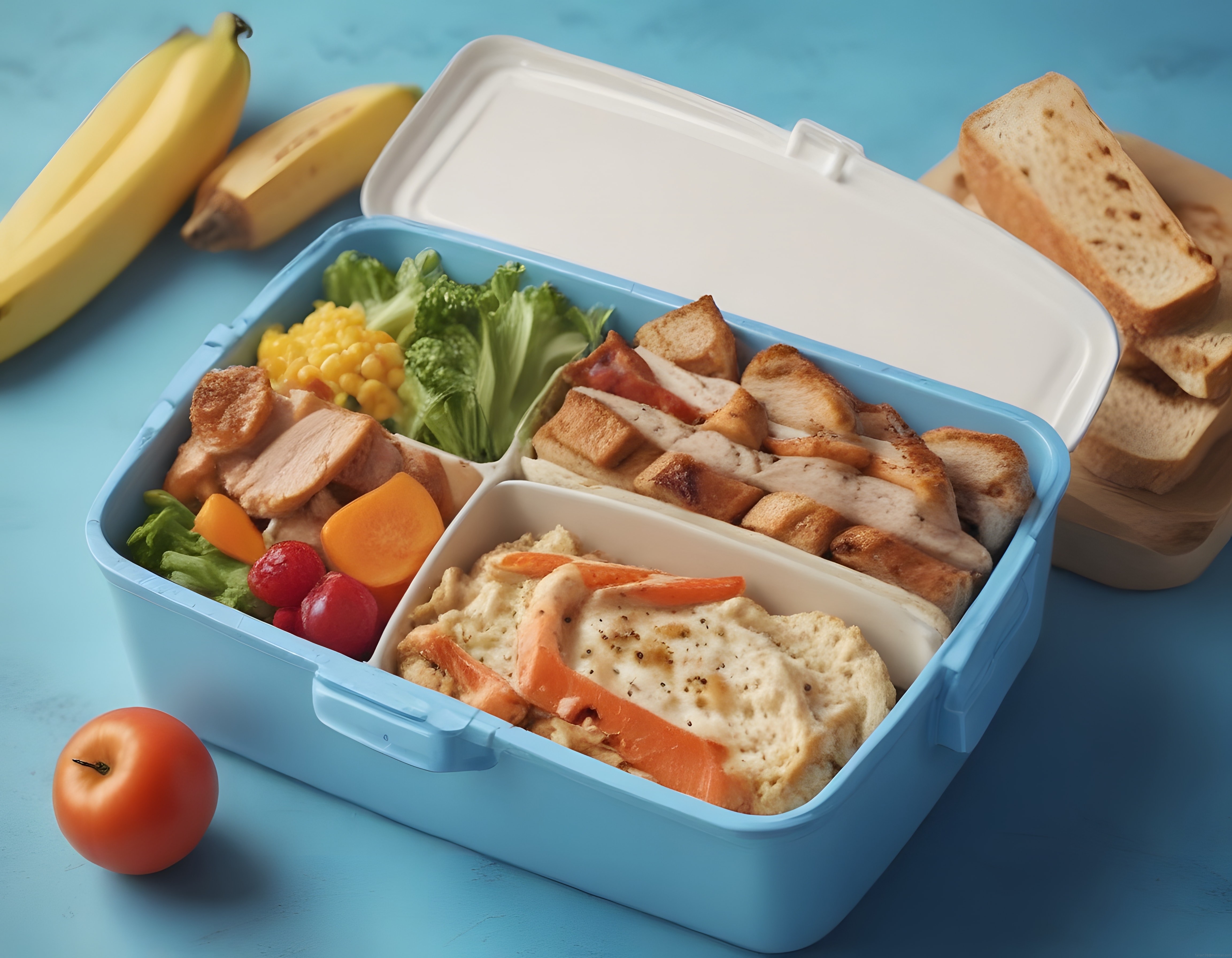 Mavi Lunchbox ile Sağlıklı ve Dengeli Bir Öğün: Tavuklu Sebzeli Yemek