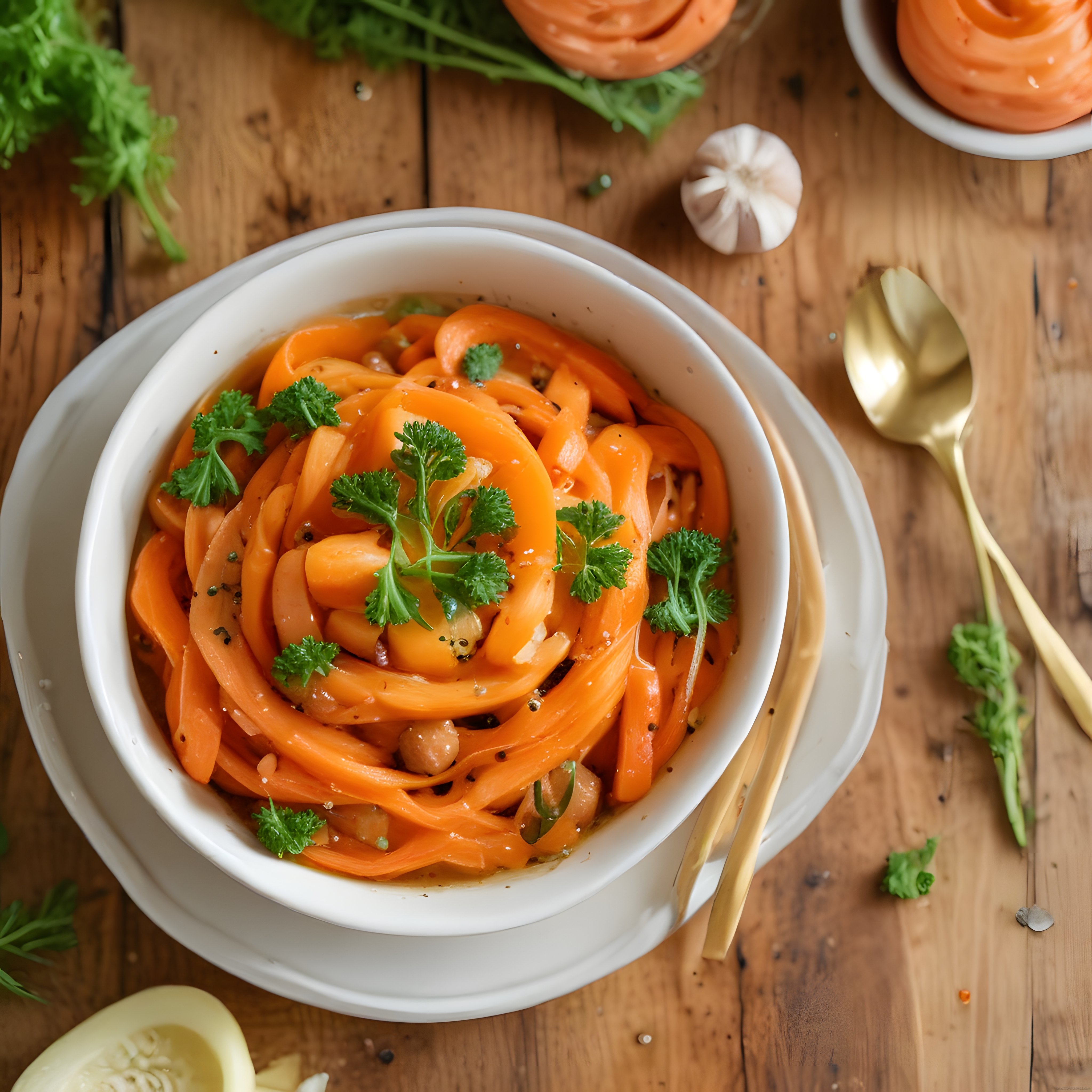 Maydanozlu ve Baharatlı Havuç Noodle Kasesi: Sağlıklı Vegan Yemek Tarifi
