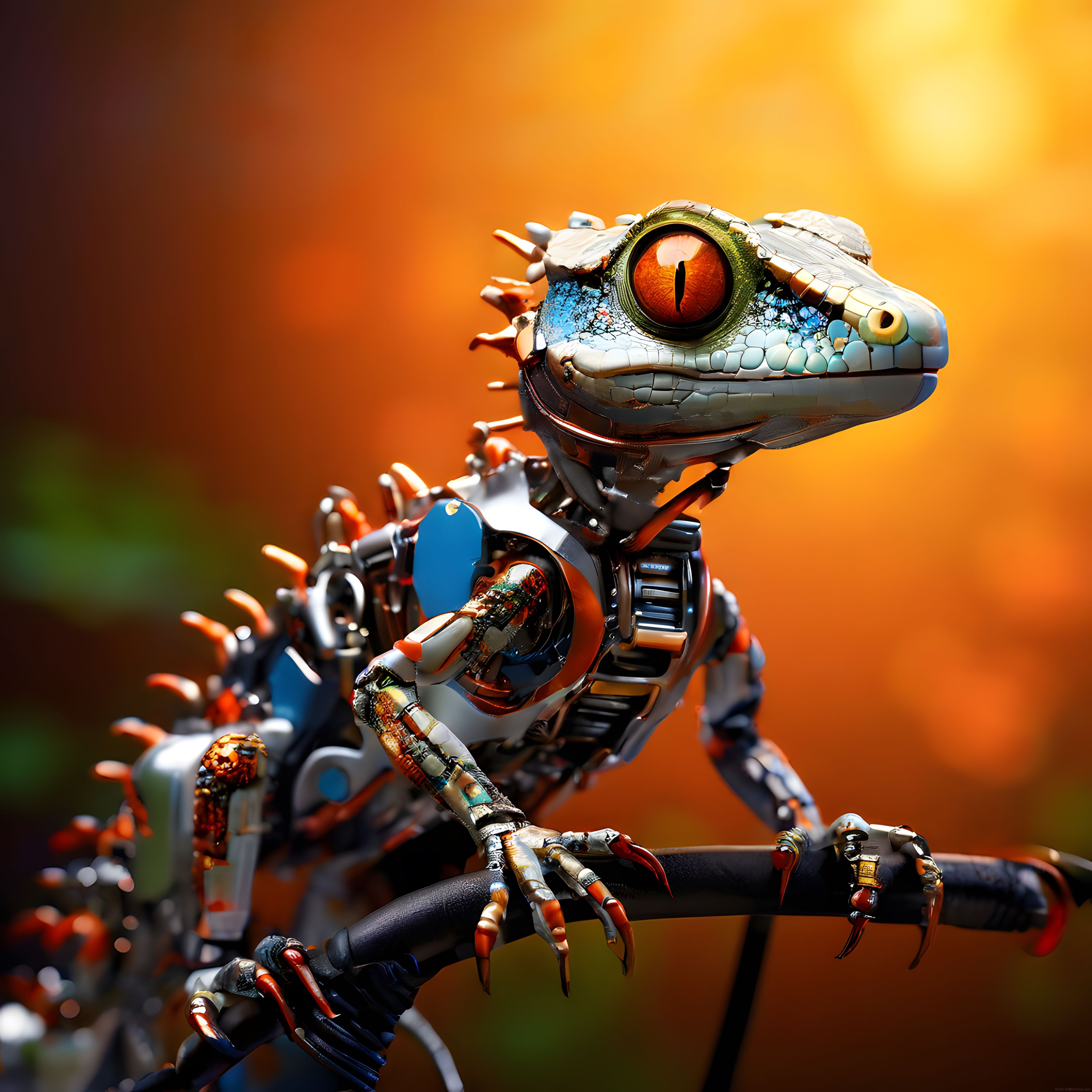 Mekanik Kertenkele: Fantastik Biyo-Robotik Yaratık ve Geleceğin Tasarımı