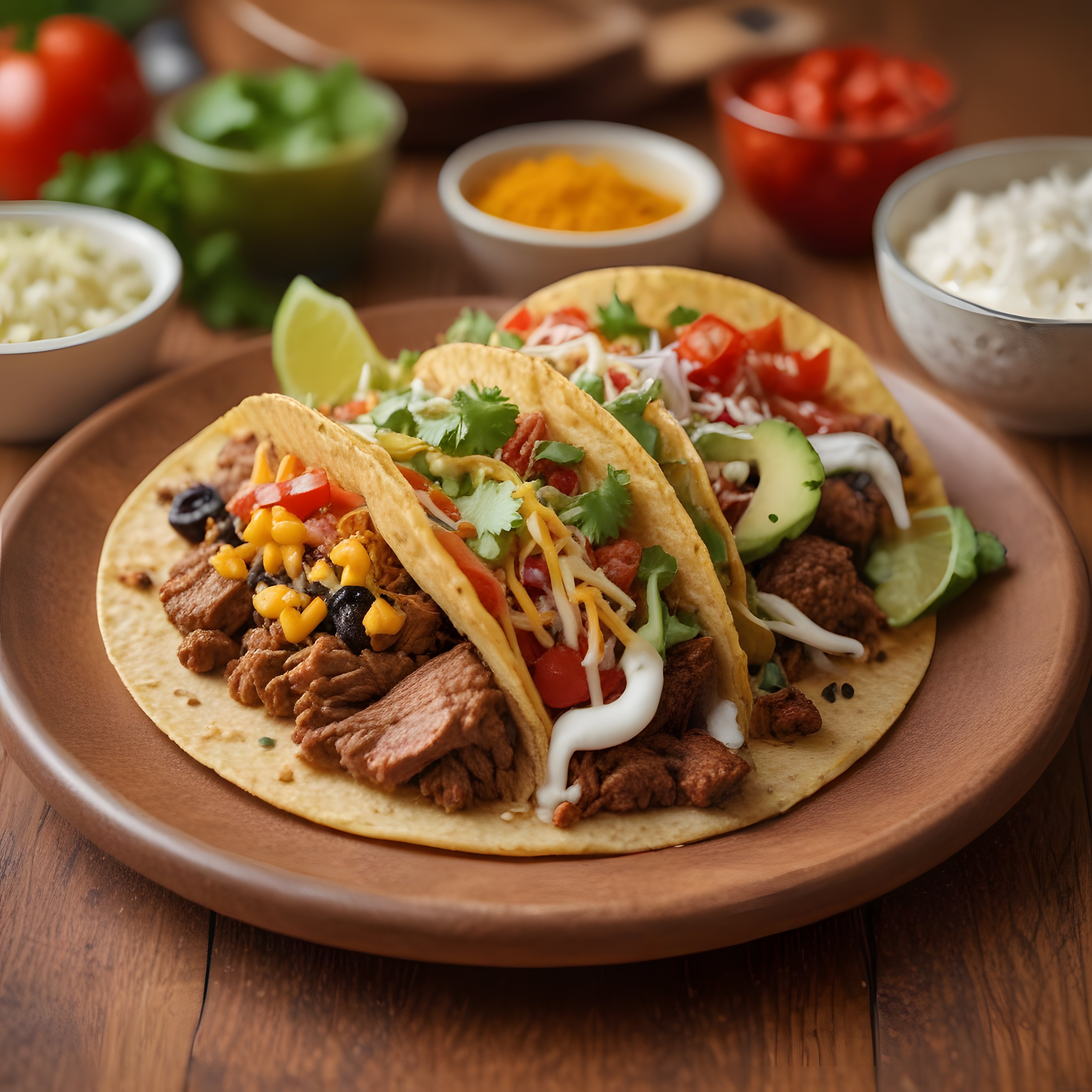 Meksika Mutfağından Etli Taco Sürprizi, Avokado ve Taze Soslarla