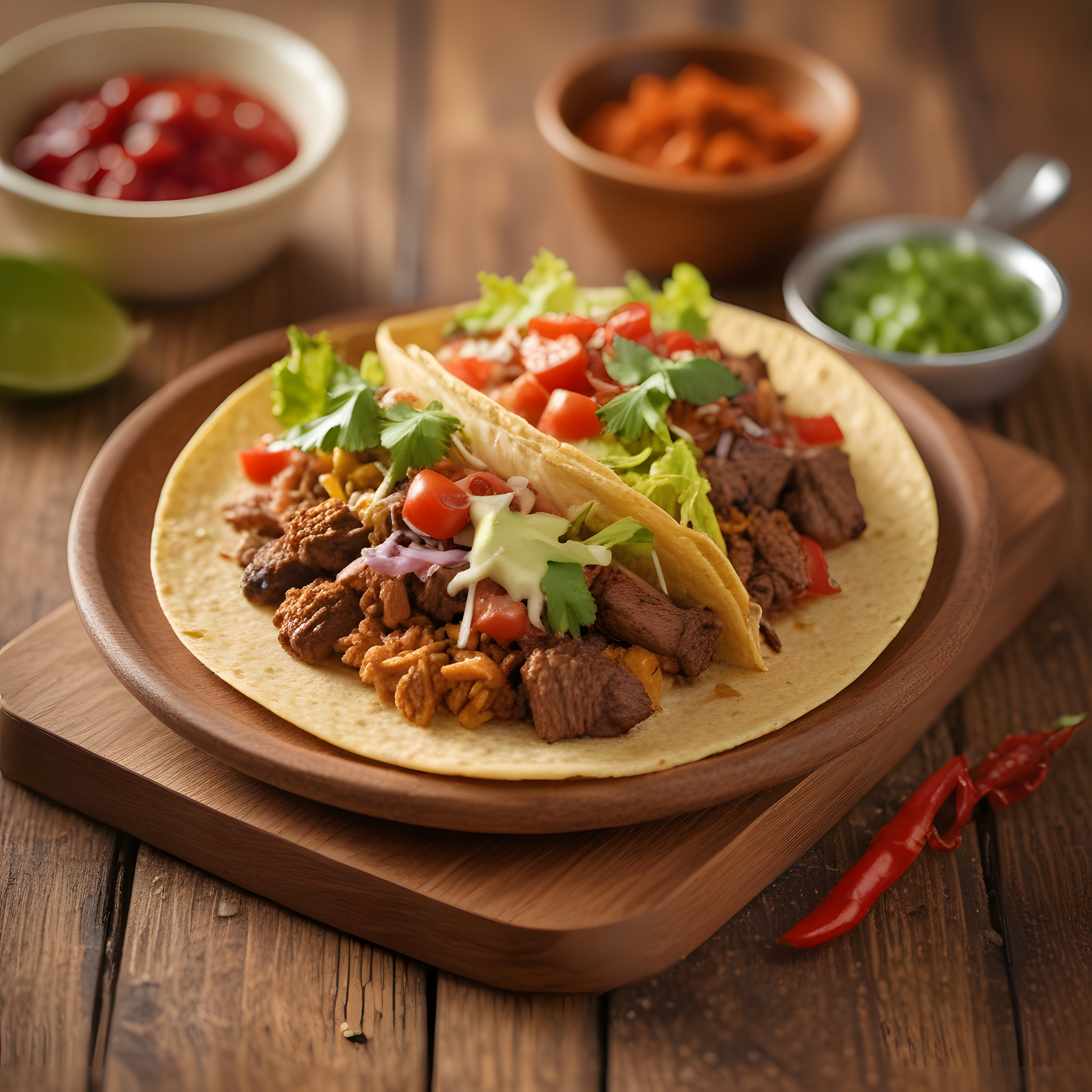 Meksika Mutfağından Lezzetli Etli Taco Tarifi ve Renkli Soslar