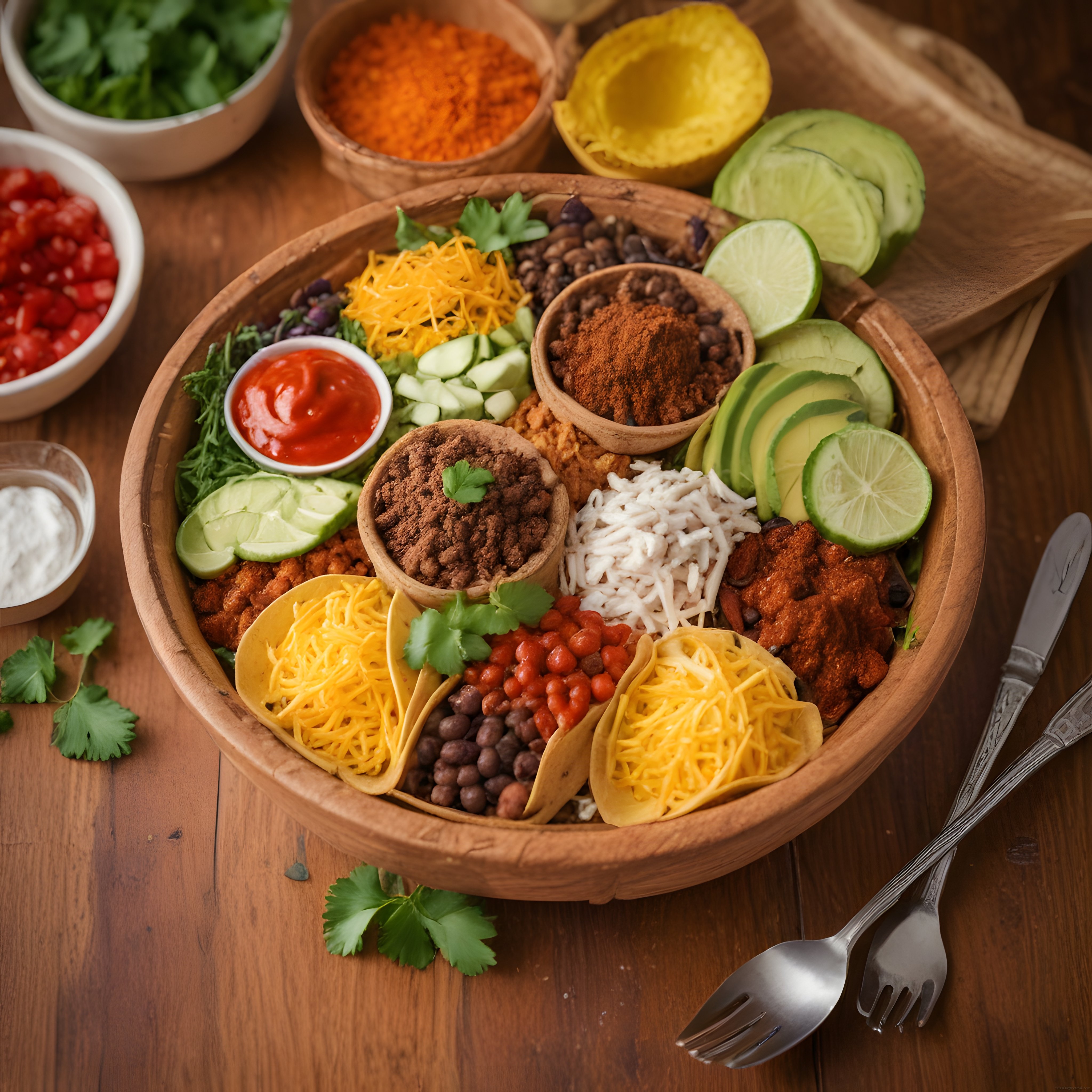 Meksika Mutfağından Lezzetli Taco ve Fasulye Çeşitleri ile Şık Sunum
