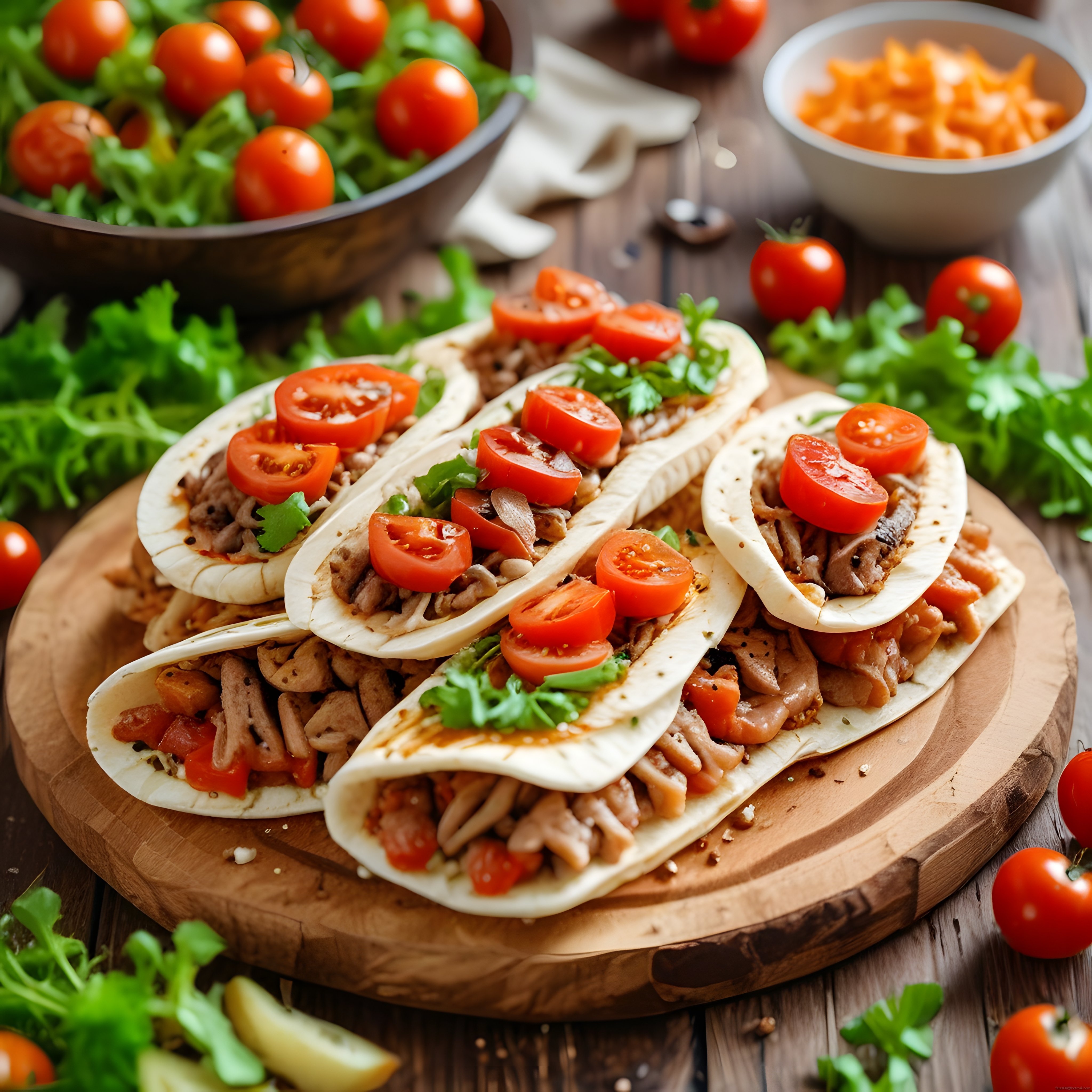 Meksika Mutfağından Tavuklu Tacos: Taze Malzemelerle Şık Sunum