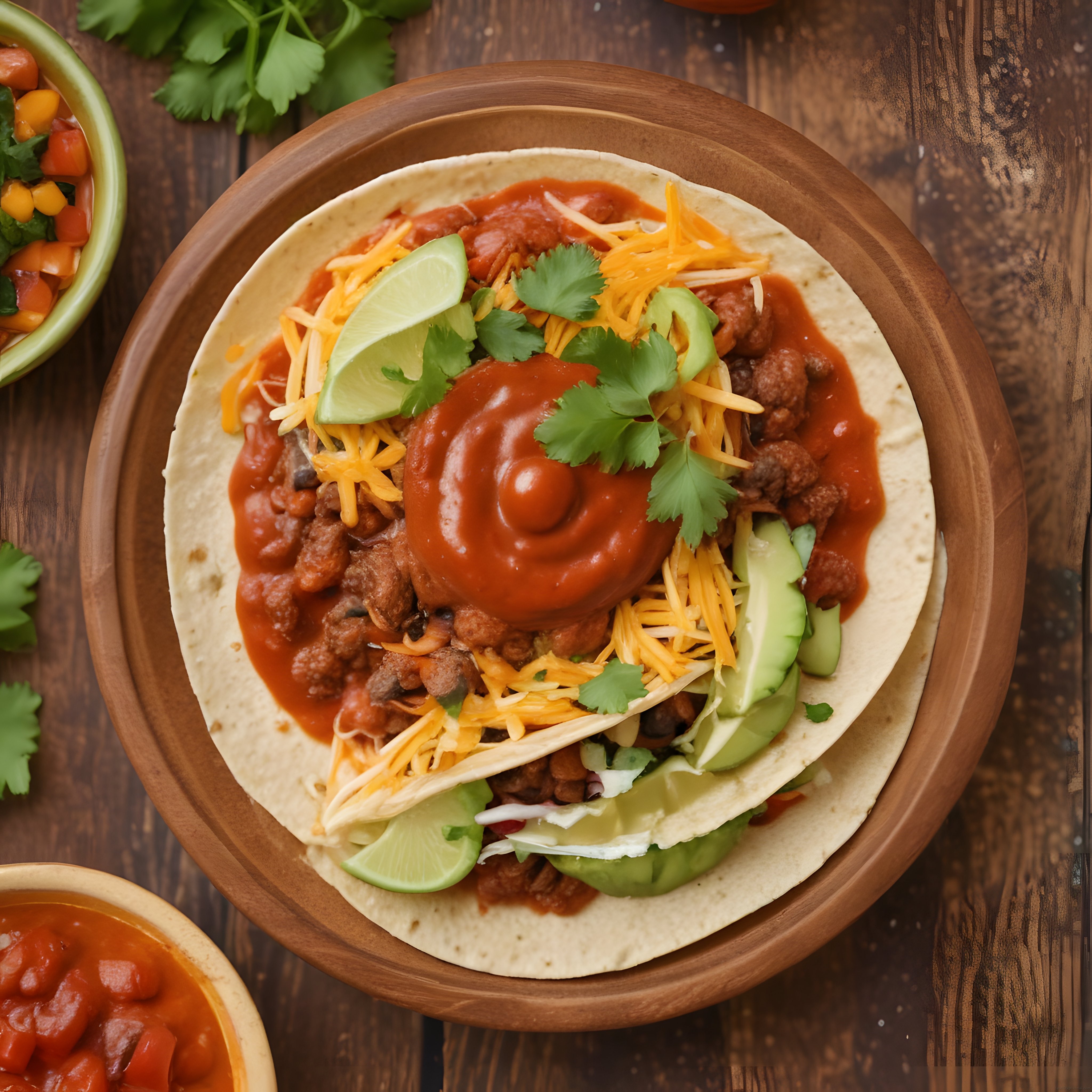 Meksika Mutfağının Vazgeçilmezi: Taco Tarifi Salsa ve Kişniş ile Sunum