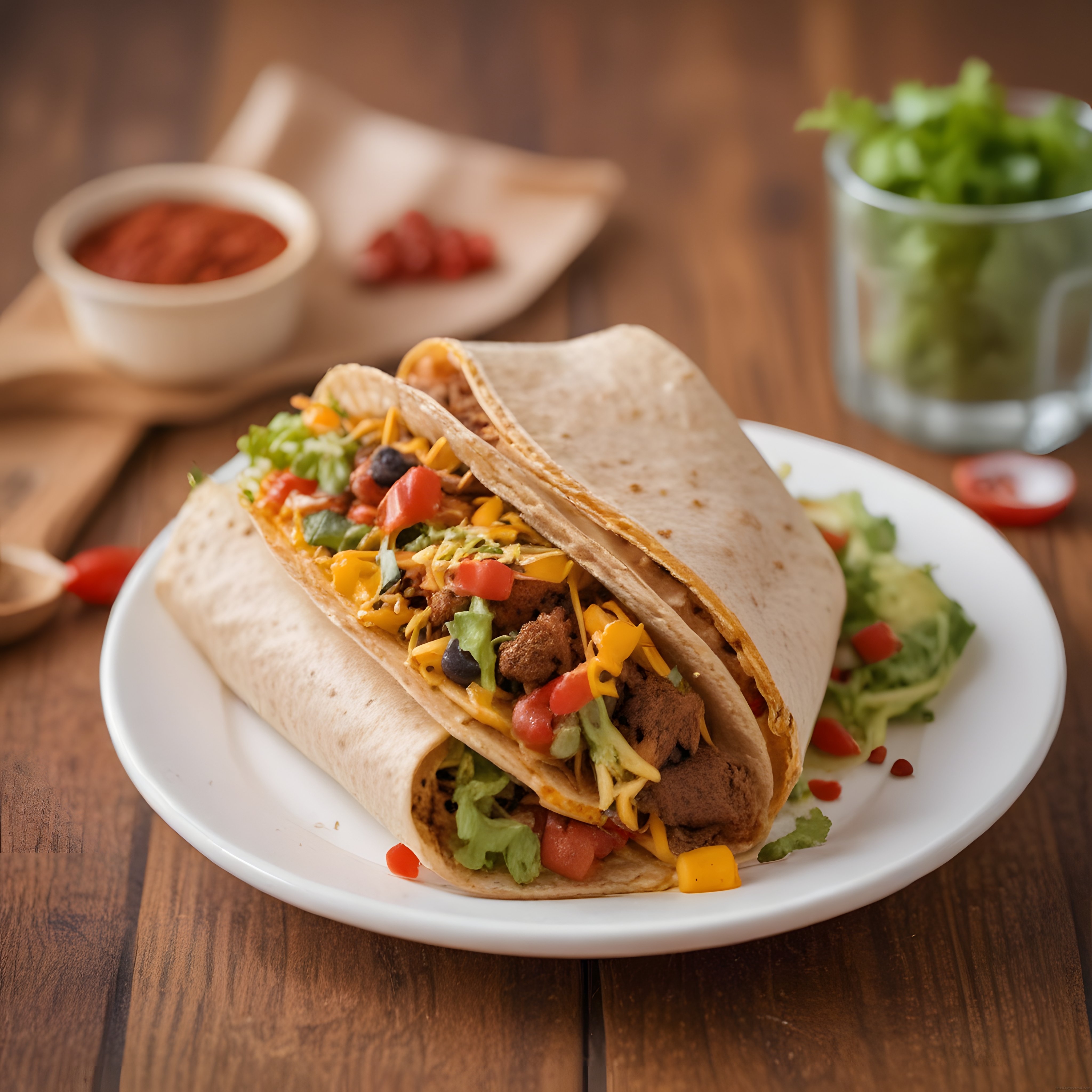 Meksika Usulü Etli Burrito ve Taze Malzemelerle Dolgun Dürüm Tarifi