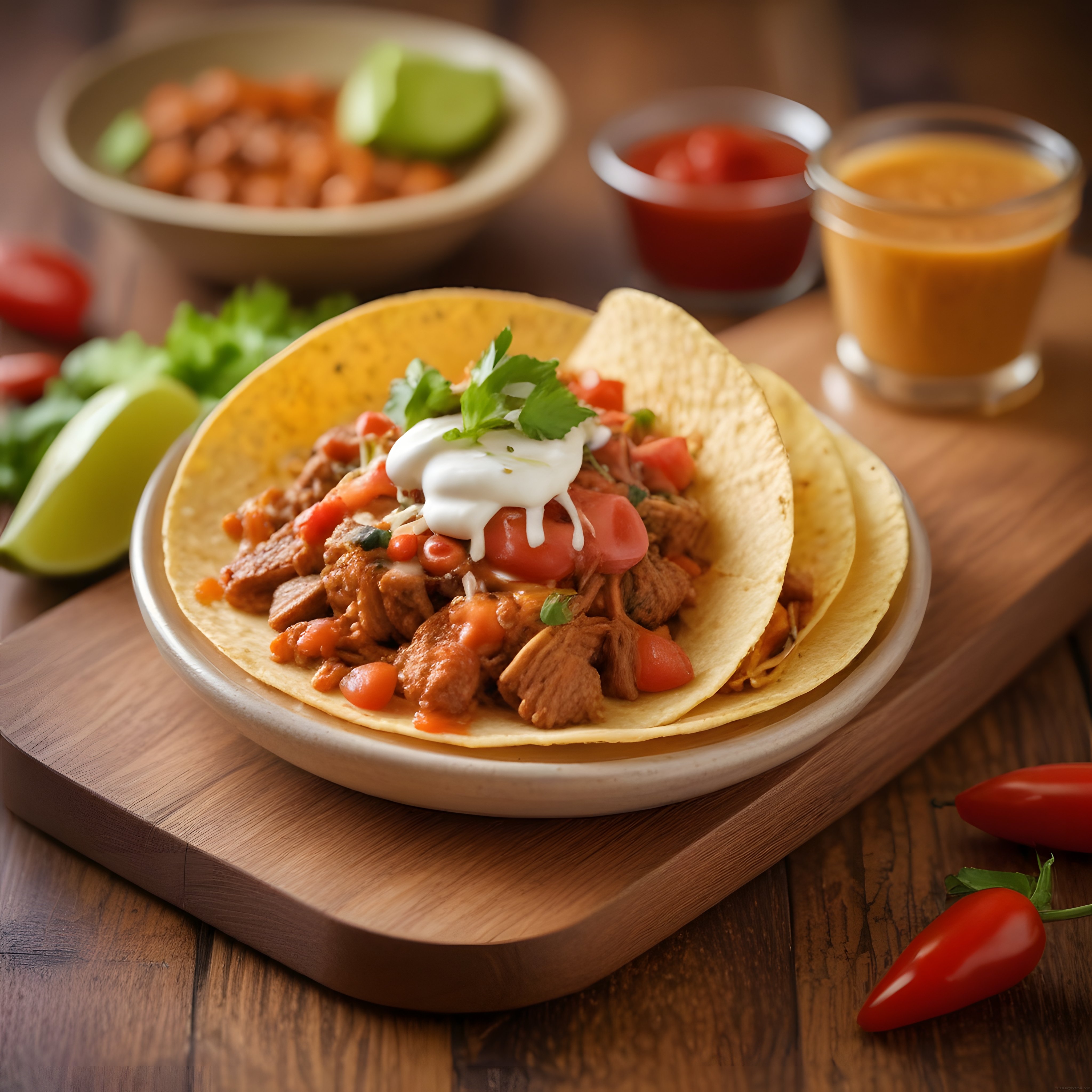 Meksika Usulü Etli Taco Tarifi: Ev Yapımı Taze Malzemelerle Lezzet Dolu Sunum