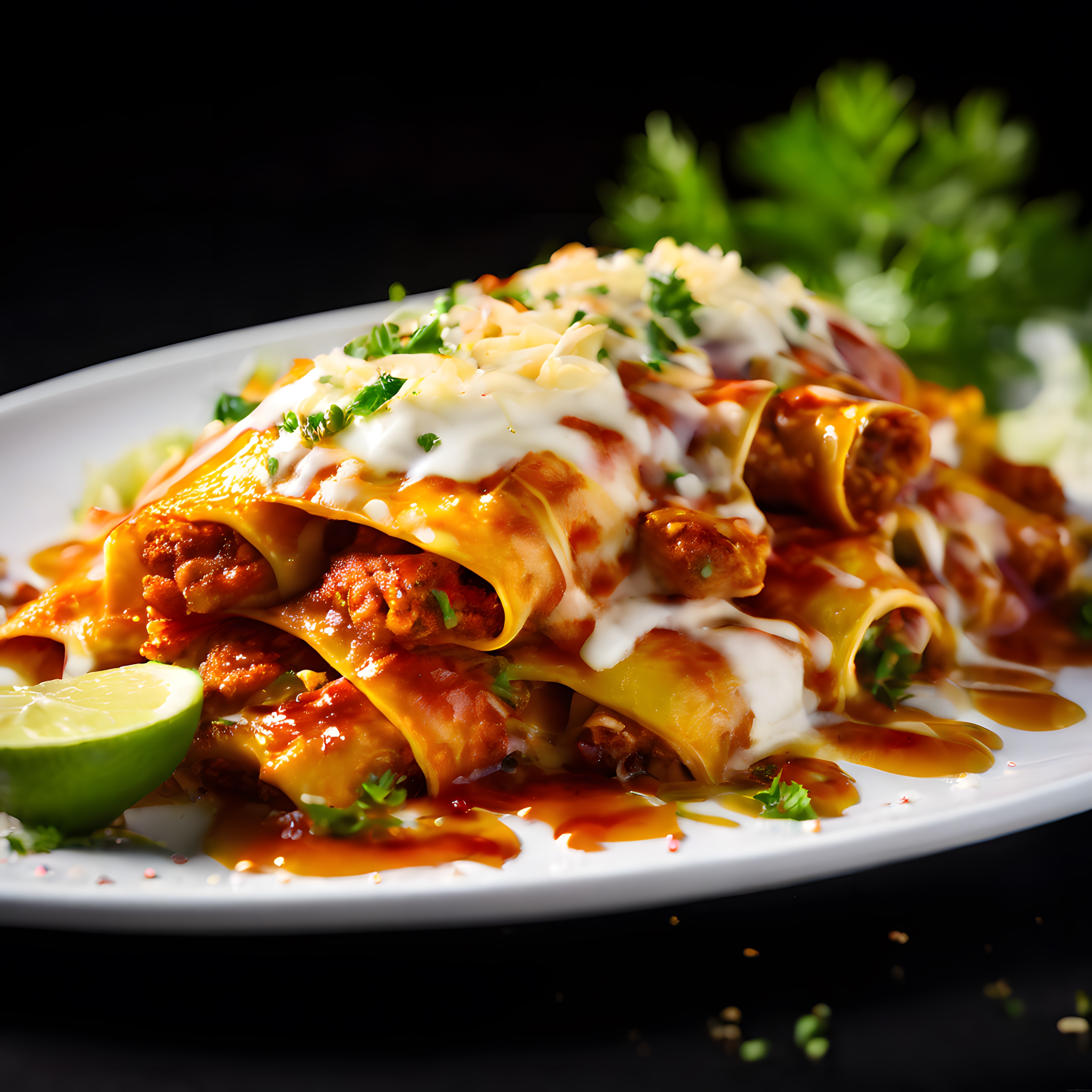 Meksikan Mutfağından Enchilada: Baharatlı Soslu ve Peynirli Lezzet Şöleni