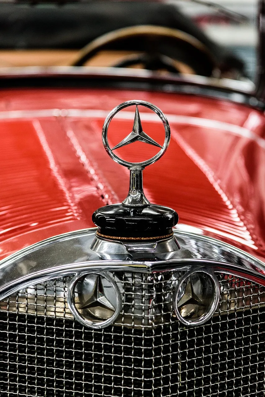Mercedes klasik otomobil - zarif vintage araç
