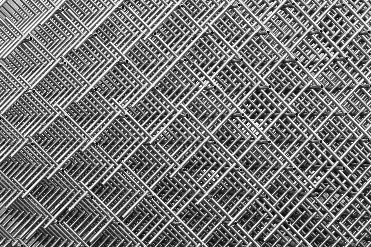 Metal ızgara desenli duvar kağıdı - 4k