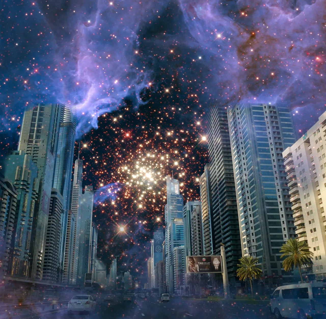 Metropol gökdelen silueti - modern şehir manzarası