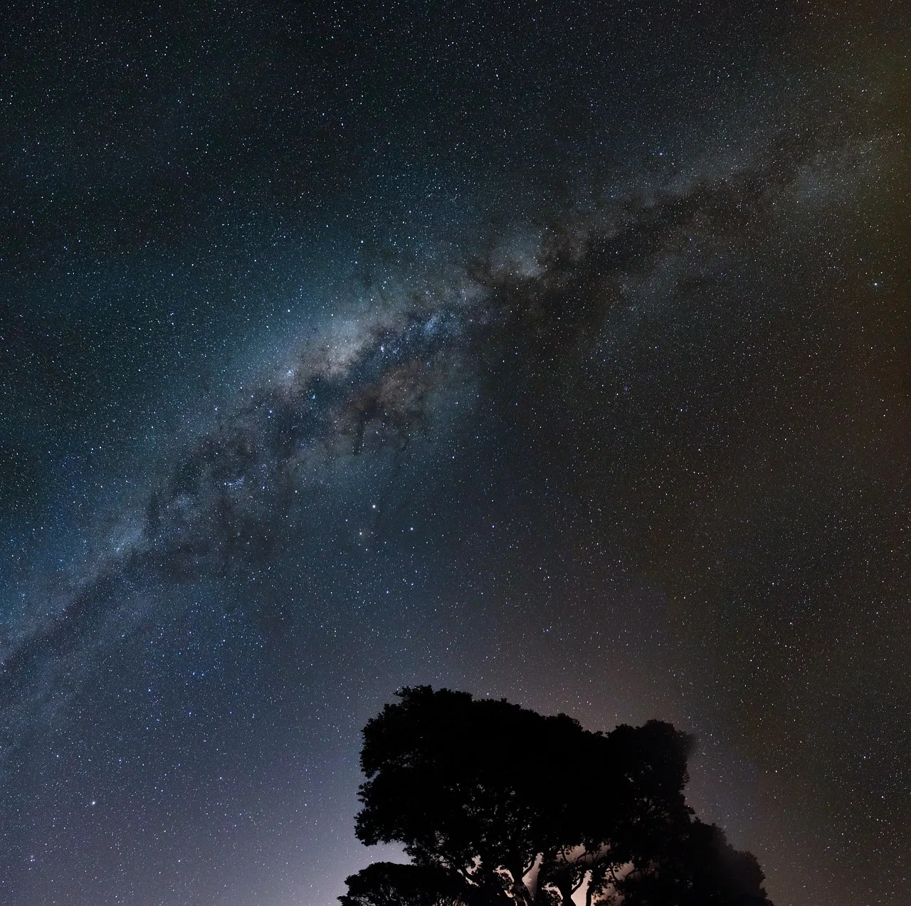 Milky Way galaksi manzarası - gece gökyüzü