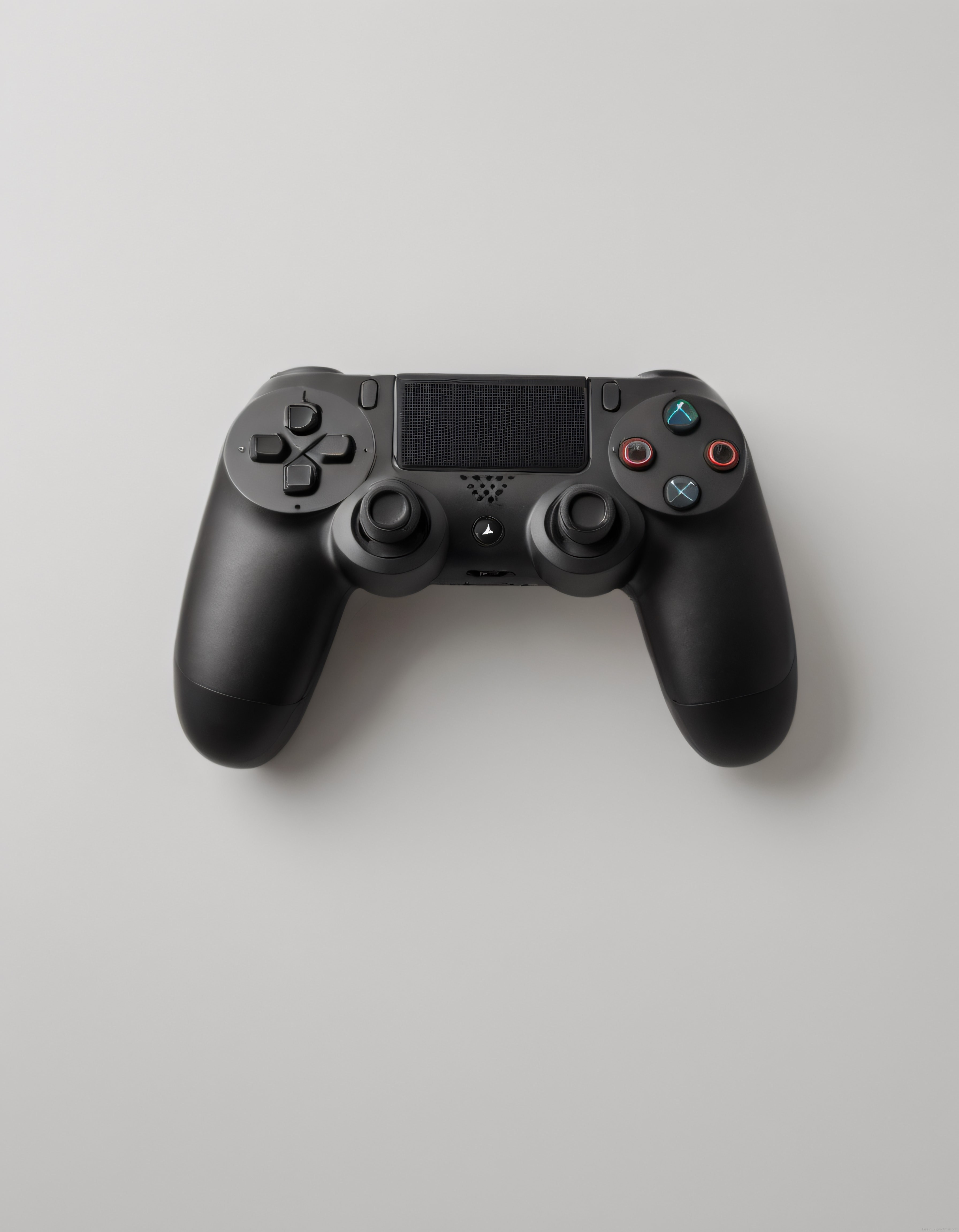 Minimal Arka Planda Siyah PS4 DualShock Oyun Konsolu Kumandası Detay Çekimi