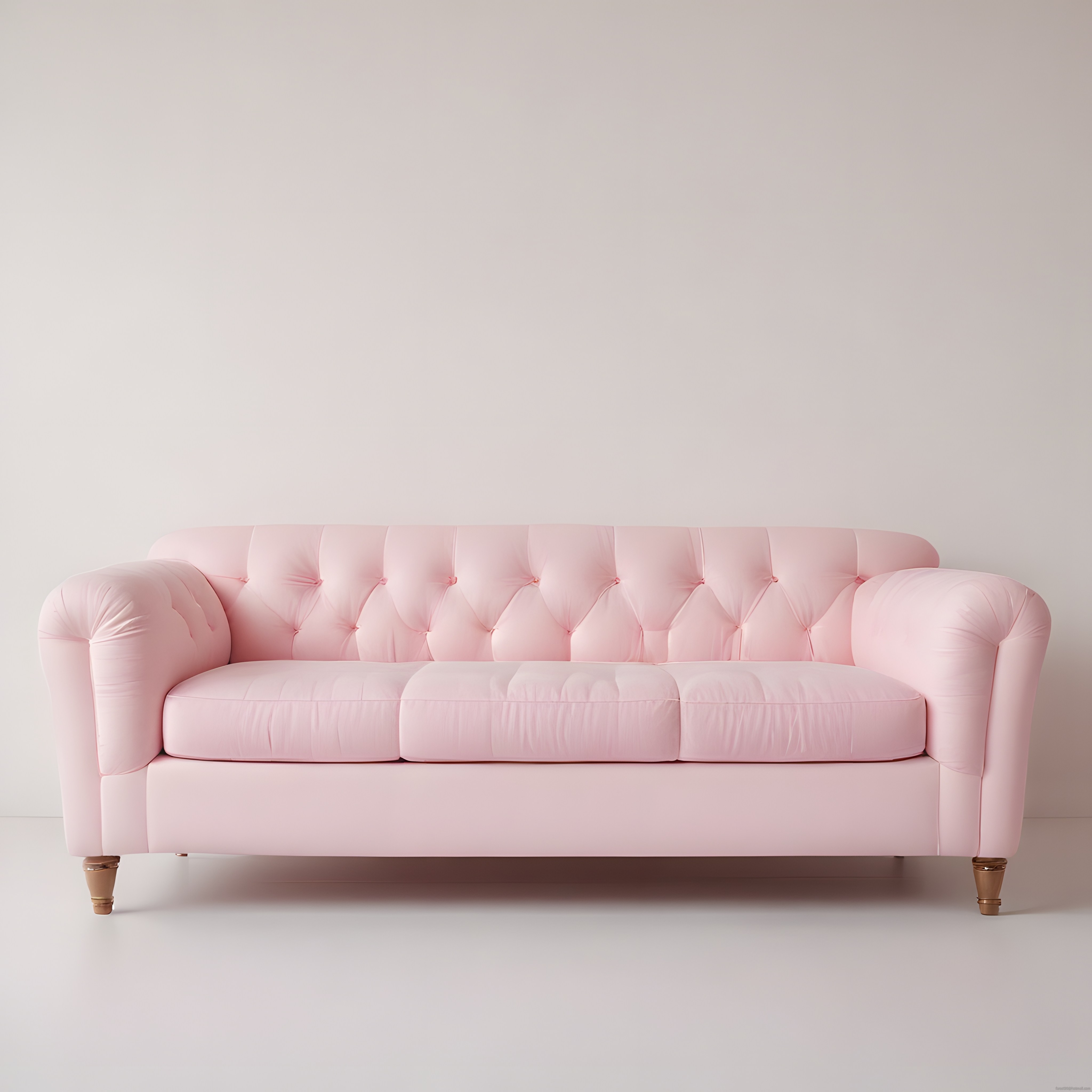 minimal dekorasyonda şık pembe chesterfield kanepe ve iç mekan tasarımı