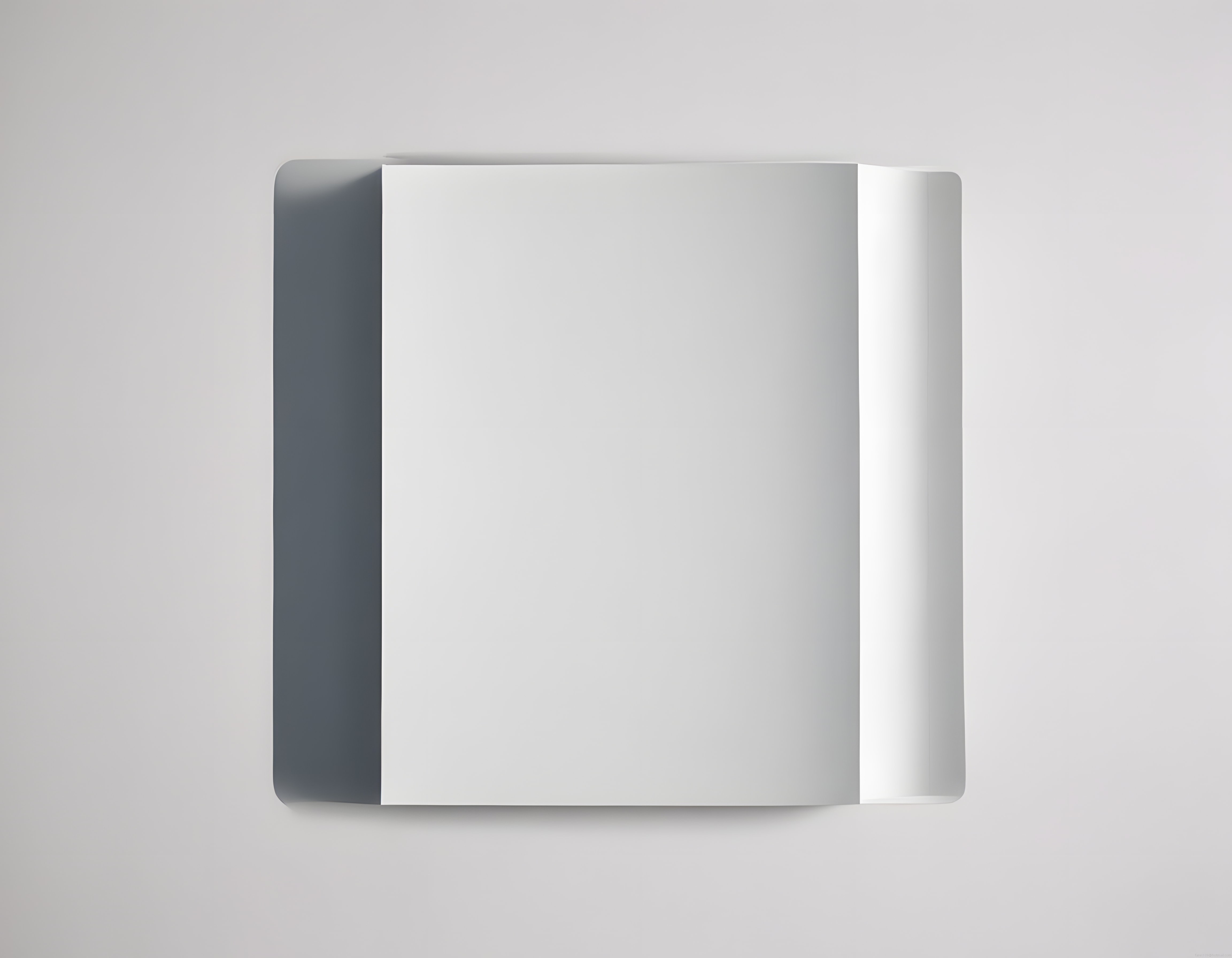 Minimalist Açık Dergi ve Kitap Sayfası Mockup Şablonu Üstten Görünüm