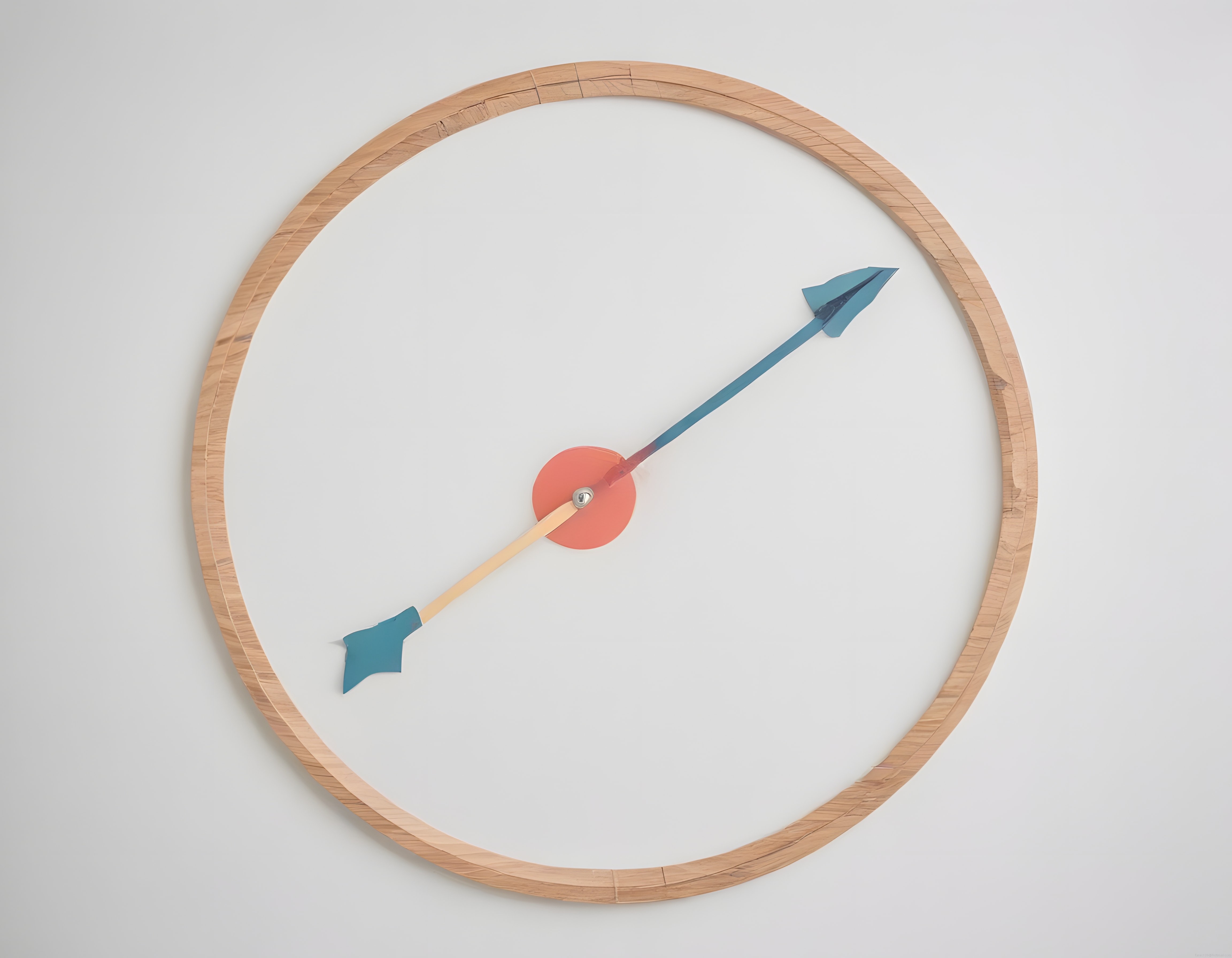 Minimalist Ahşap Duvar Dekoru: Modern Pusula Temalı Sanat Eseri ve Tasarım