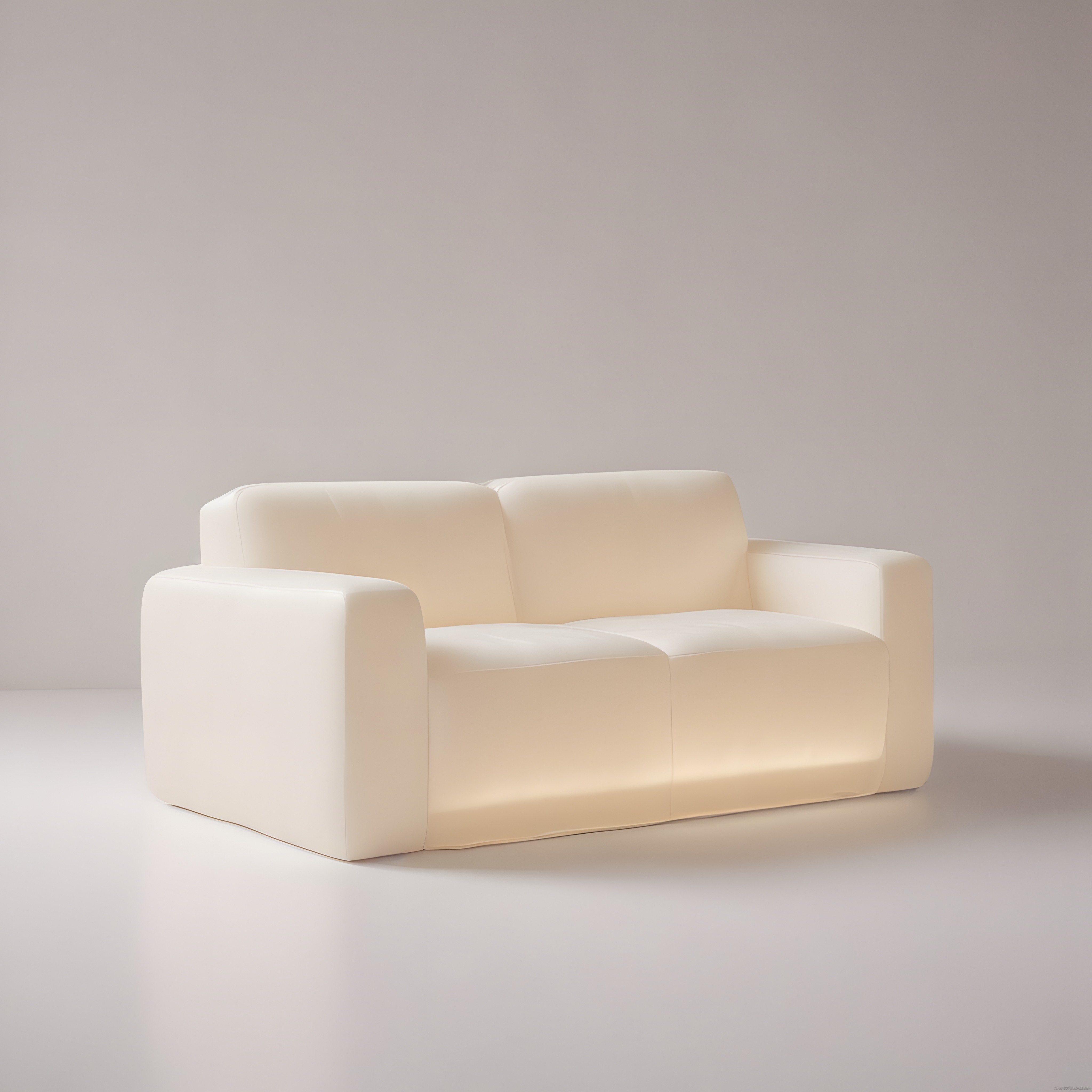 minimalist bej ikili kanepe ile ferah salon dekorasyonu ve iç mekan tasarımı
