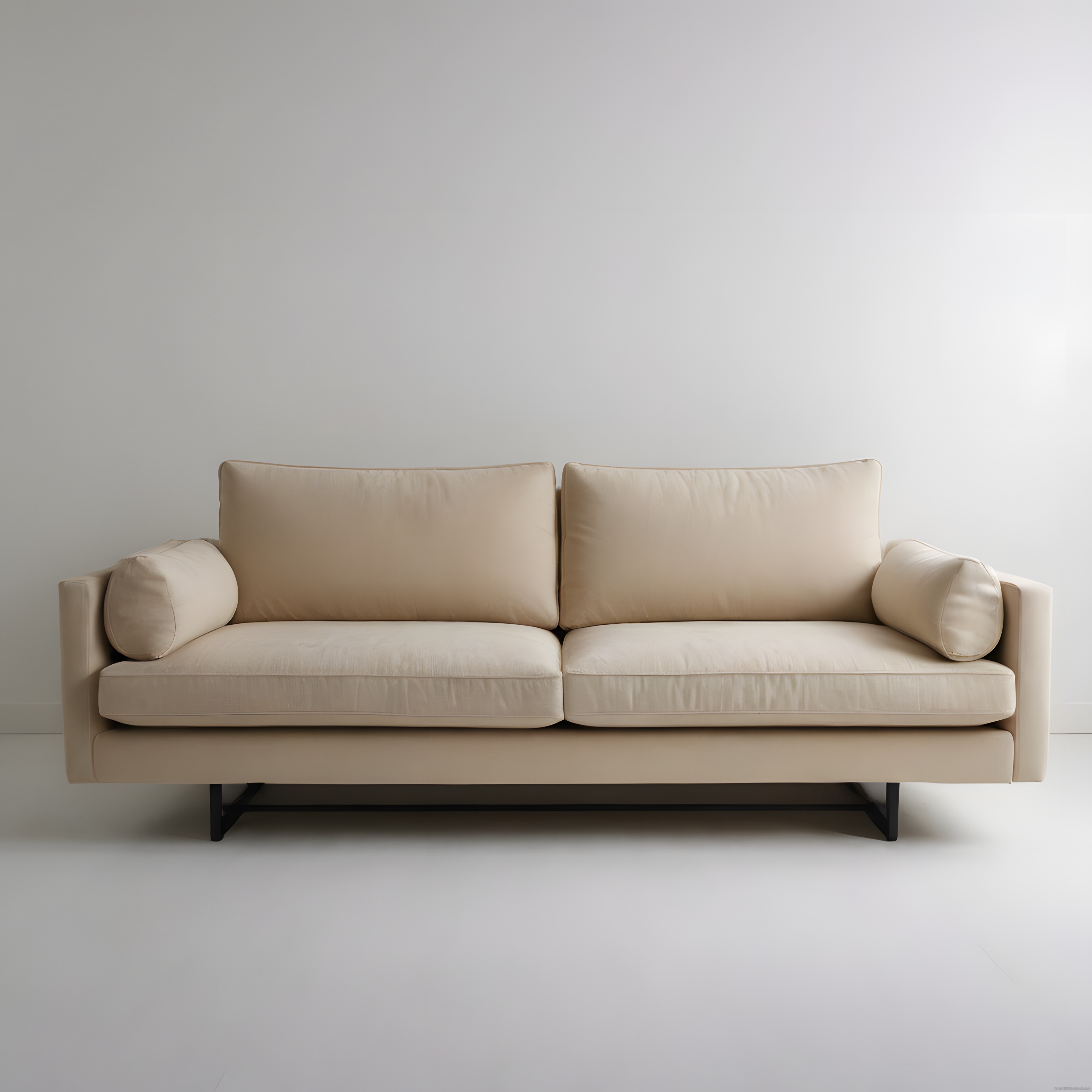 Minimalist Bej Üçlü Koltuk ile Modern ve Şık Salon Dekorasyonu