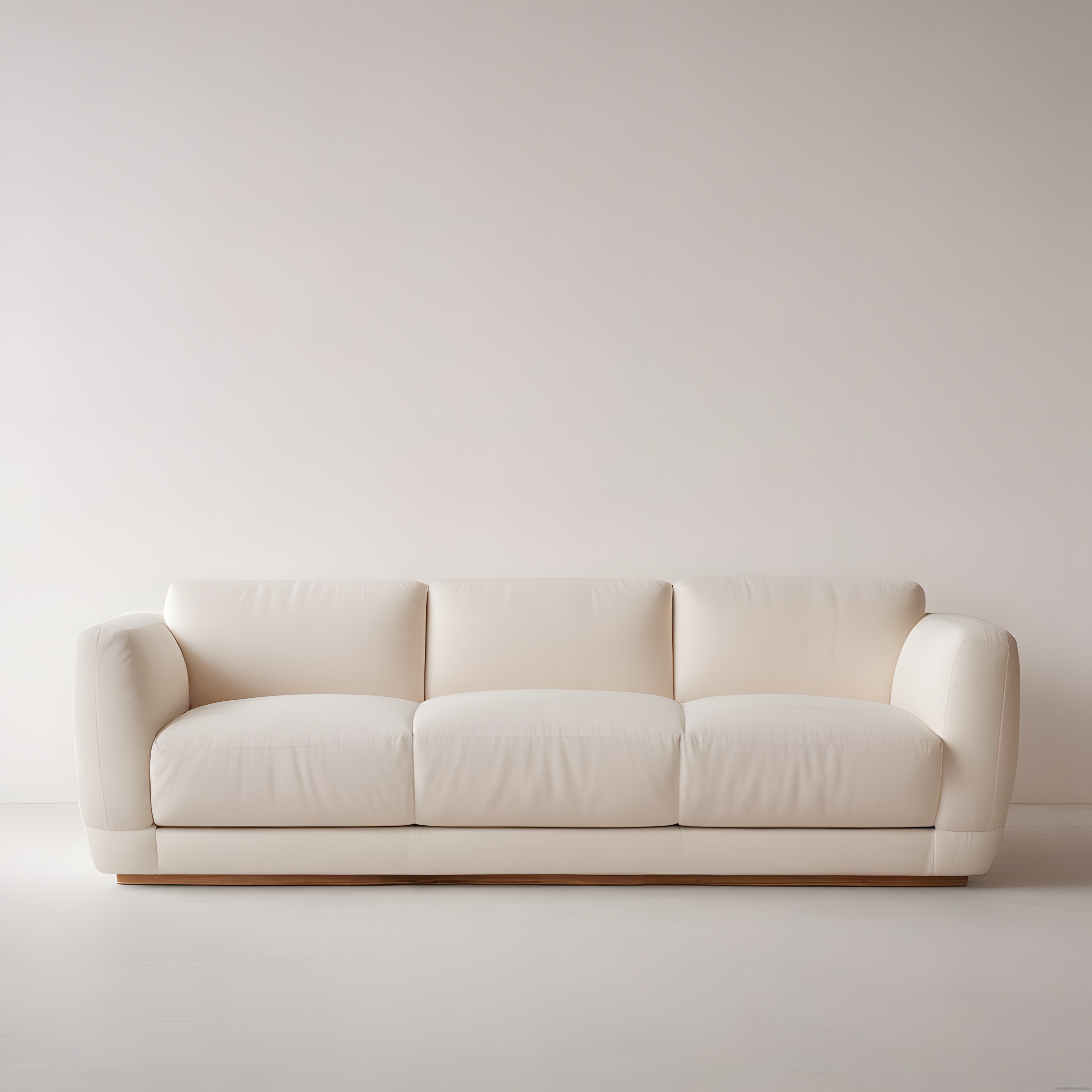 Minimalist Bej Üçlü Koltuk ile Zamansız ve Huzurlu Salon Dekorasyonu