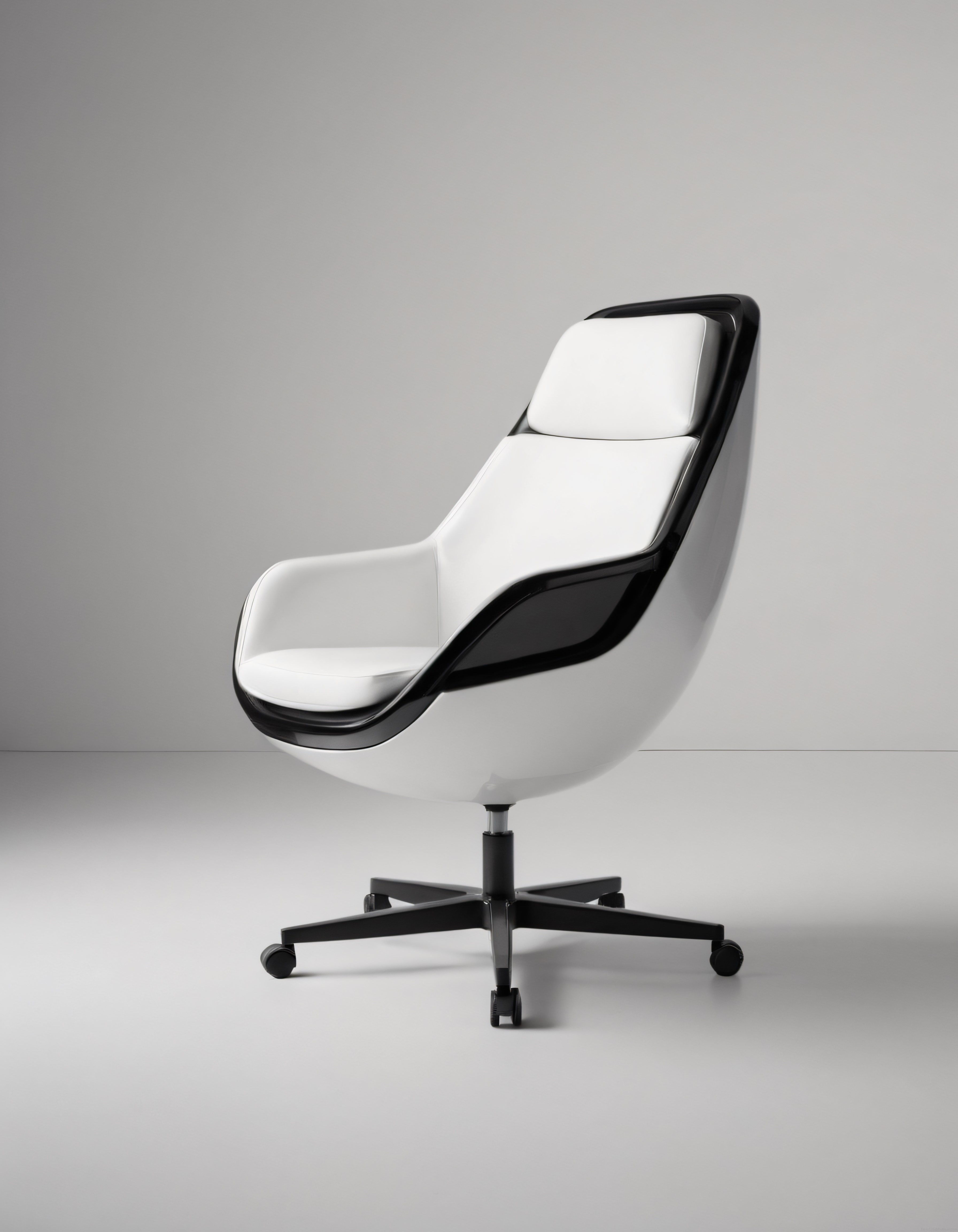 Minimalist Beyaz Deri Ofis Koltuğu: Modern Mekanlar için Şık ve Konforlu