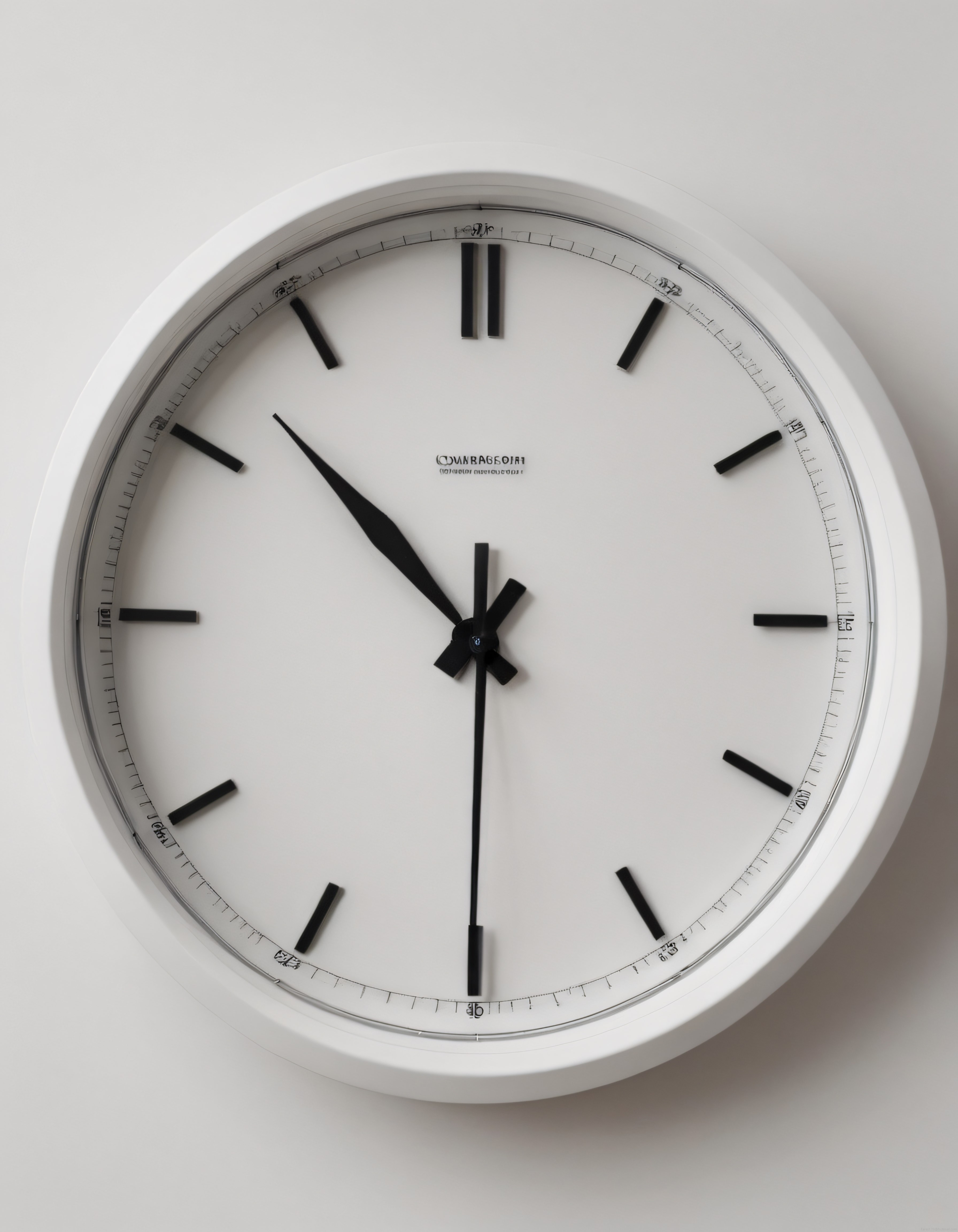 Minimalist Beyaz Duvar Saati ile Modern Mekanlara Zamansız Şıklık