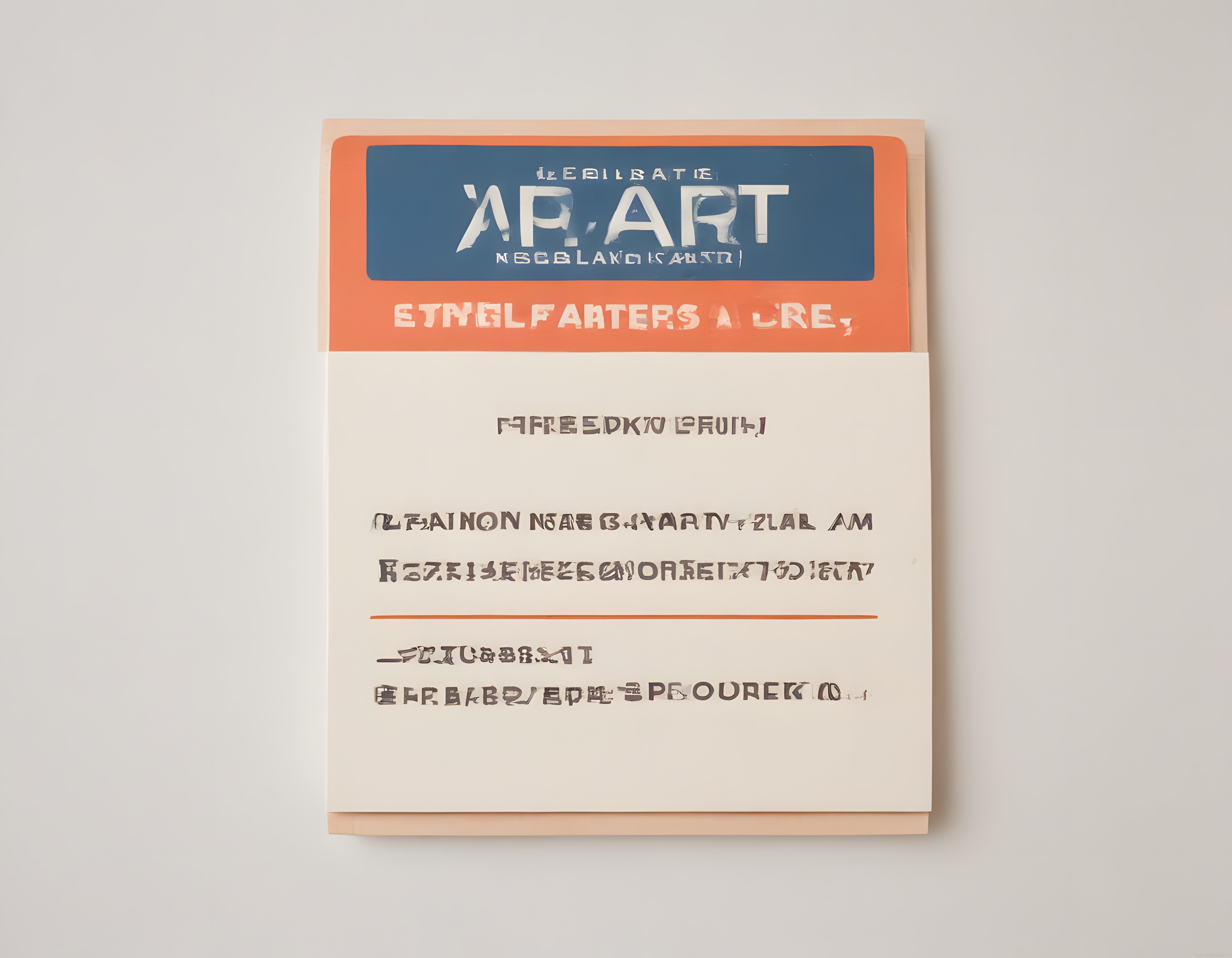 Minimalist beyaz duvarda bozulmuş tipografili sanat dergisi ve kitap kapağı Minimalist beyaz duvarda bozulmuş tipografili sanat dergisi ve kitap kapağı