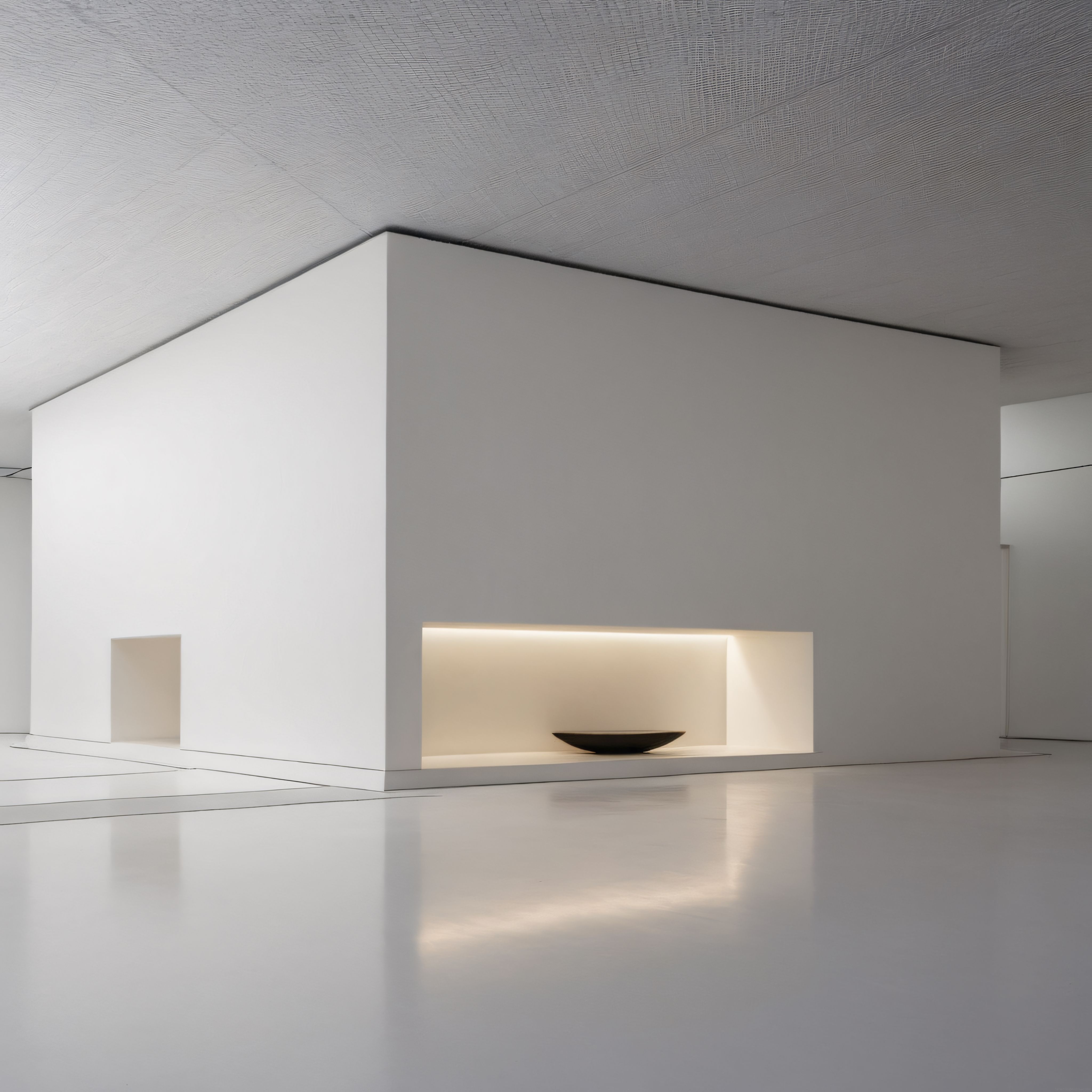 Minimalist Beyaz İç Mekan: Modern Mimaride Sadelik ve Işığın Uyumu