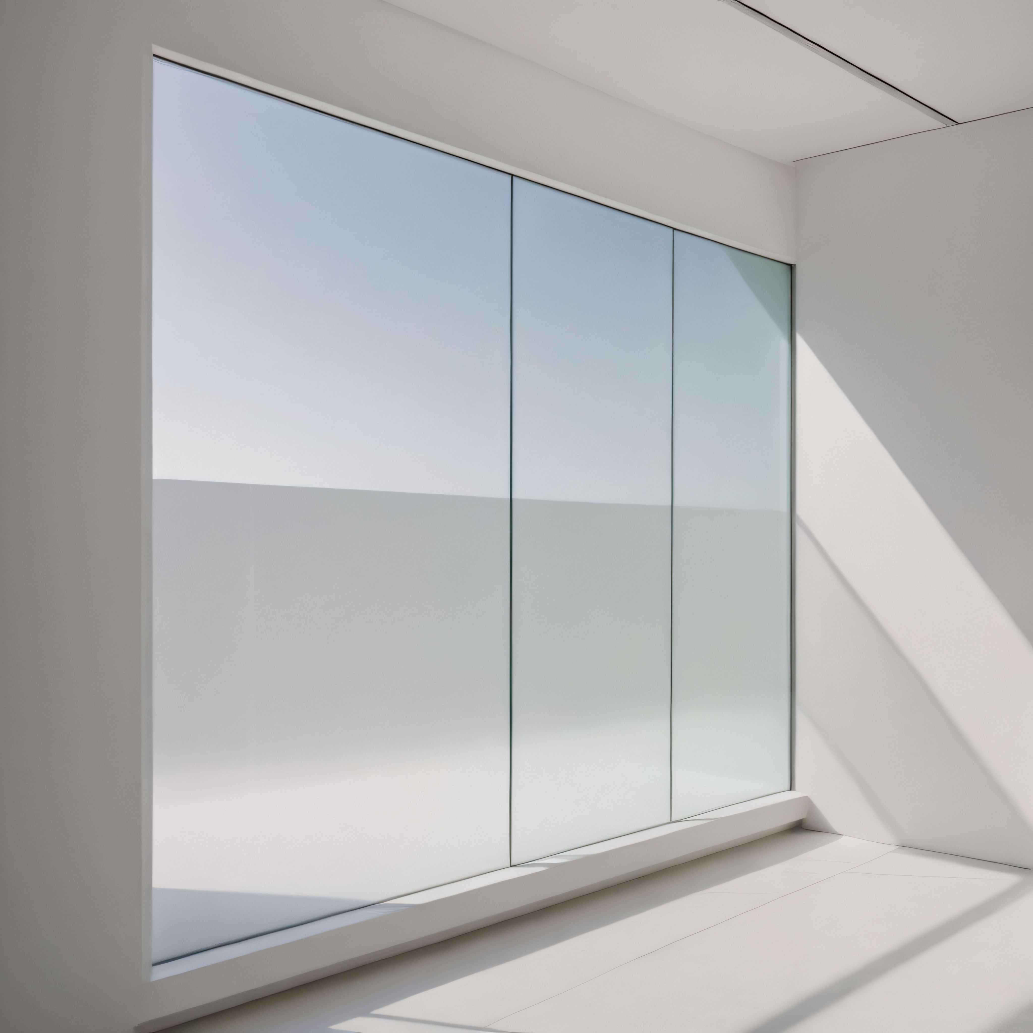 Minimalist Beyaz İç Mekan ve Doğal Işığın Yarattığı Sessiz Atmosfer