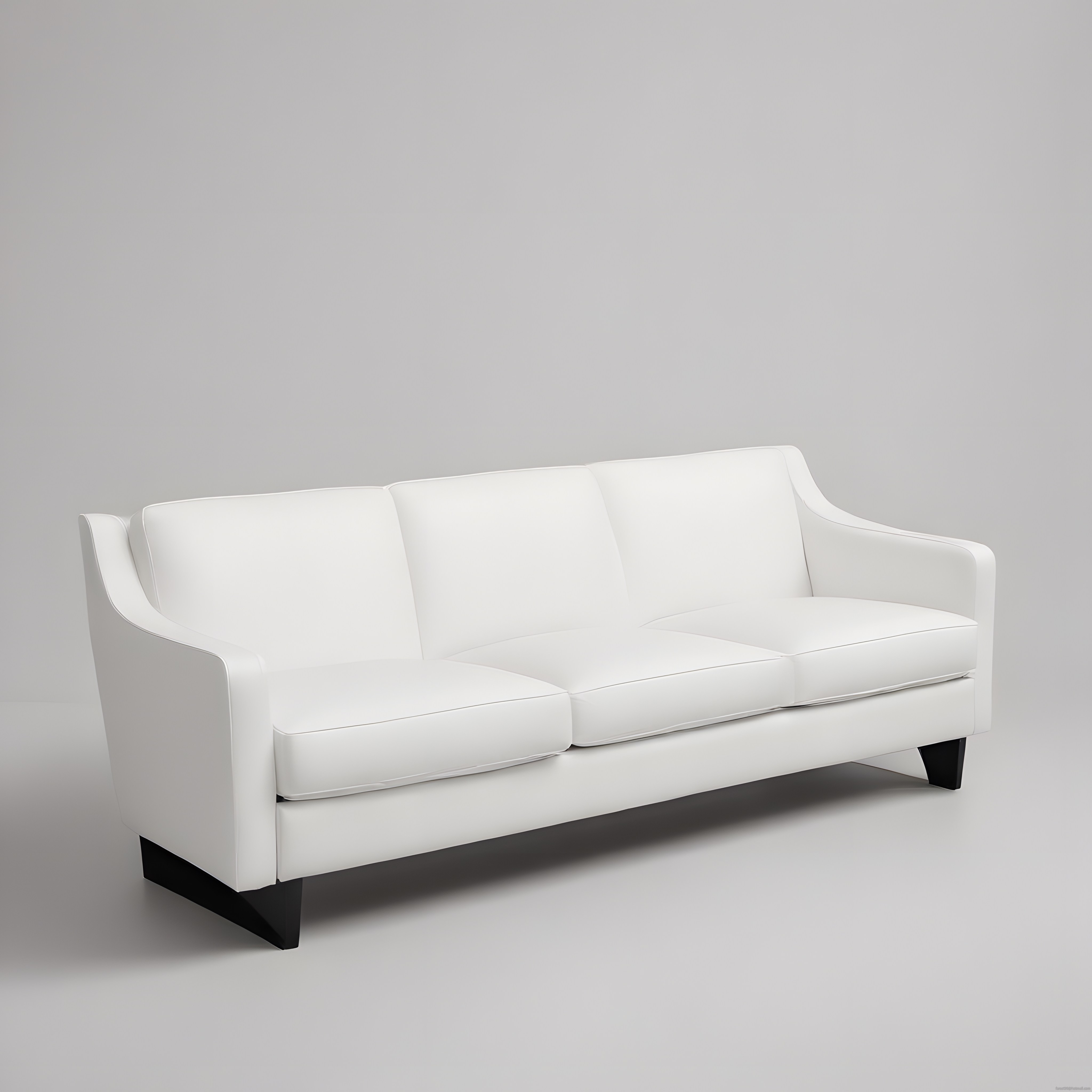 Minimalist Beyaz Kanepe ile Modern ve Sade Oturma Odası Dekoru