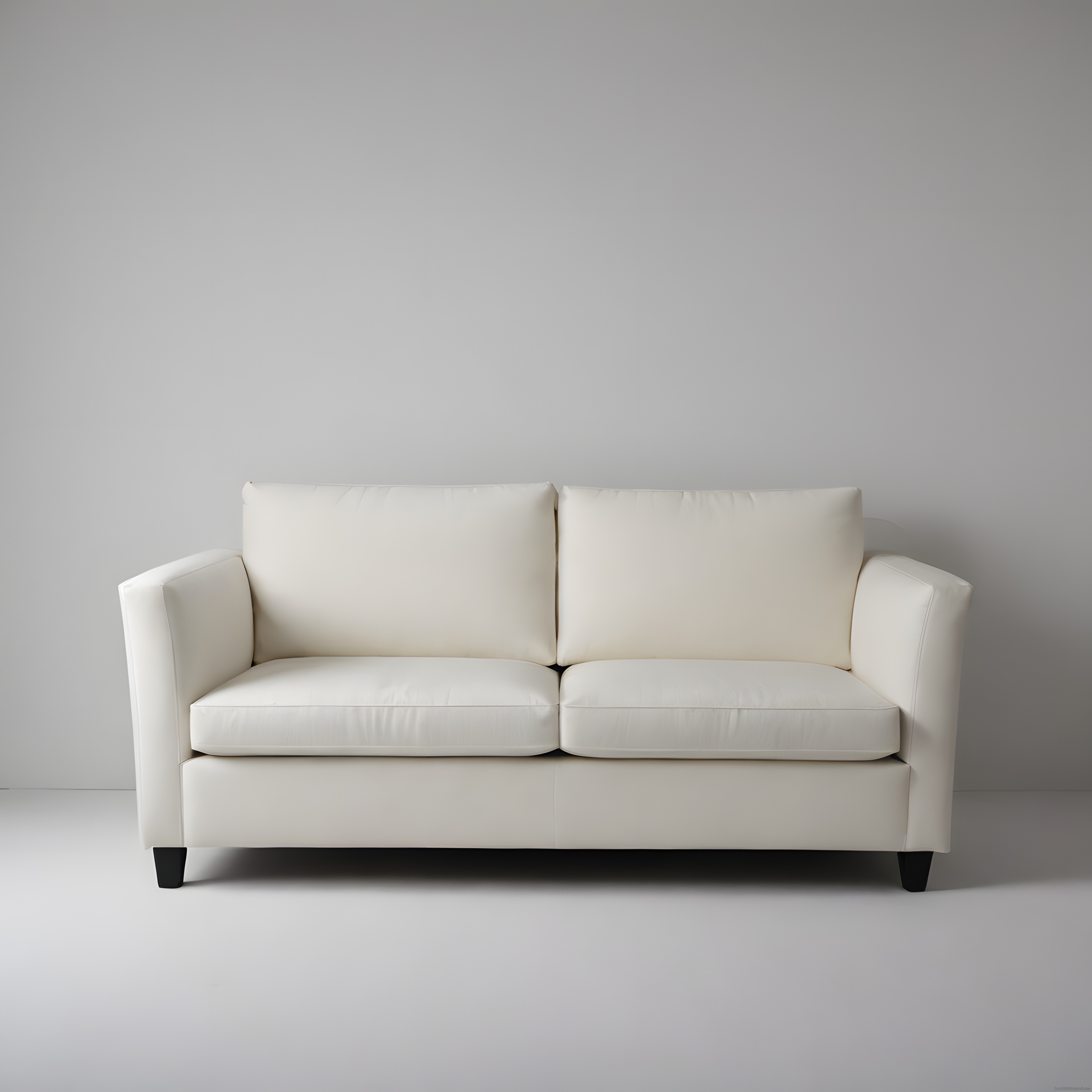 Minimalist Beyaz Kanepe ile Sade ve Modern Oturma Odası Dekorasyonu