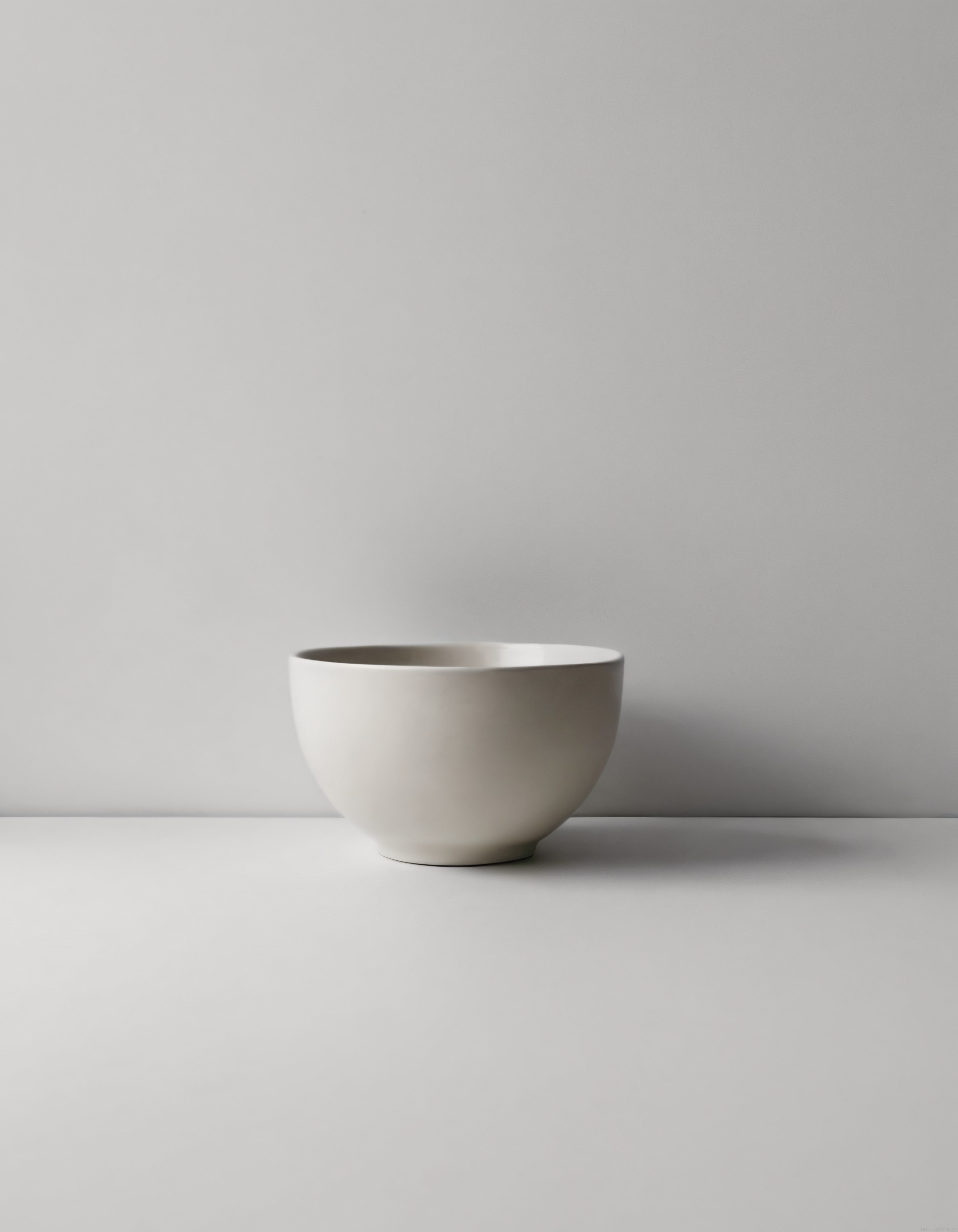 Minimalist Beyaz Kase: Sade ve Modern Dekorasyon için Zarif Bir Dokunuş