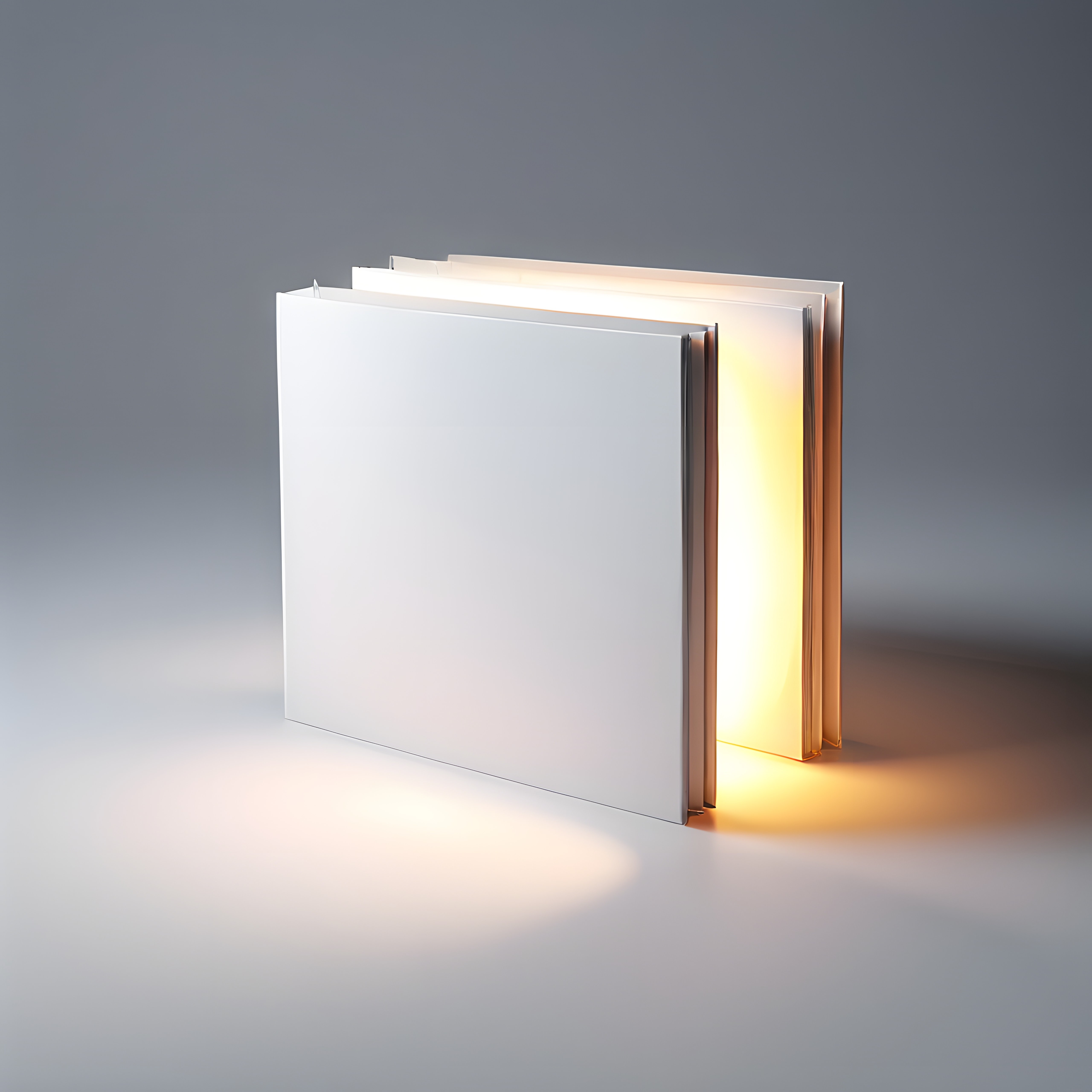 Minimalist Beyaz Kitap Lambası ile Modern Ev Dekorasyonu ve Sıcak Işık Tasarımı