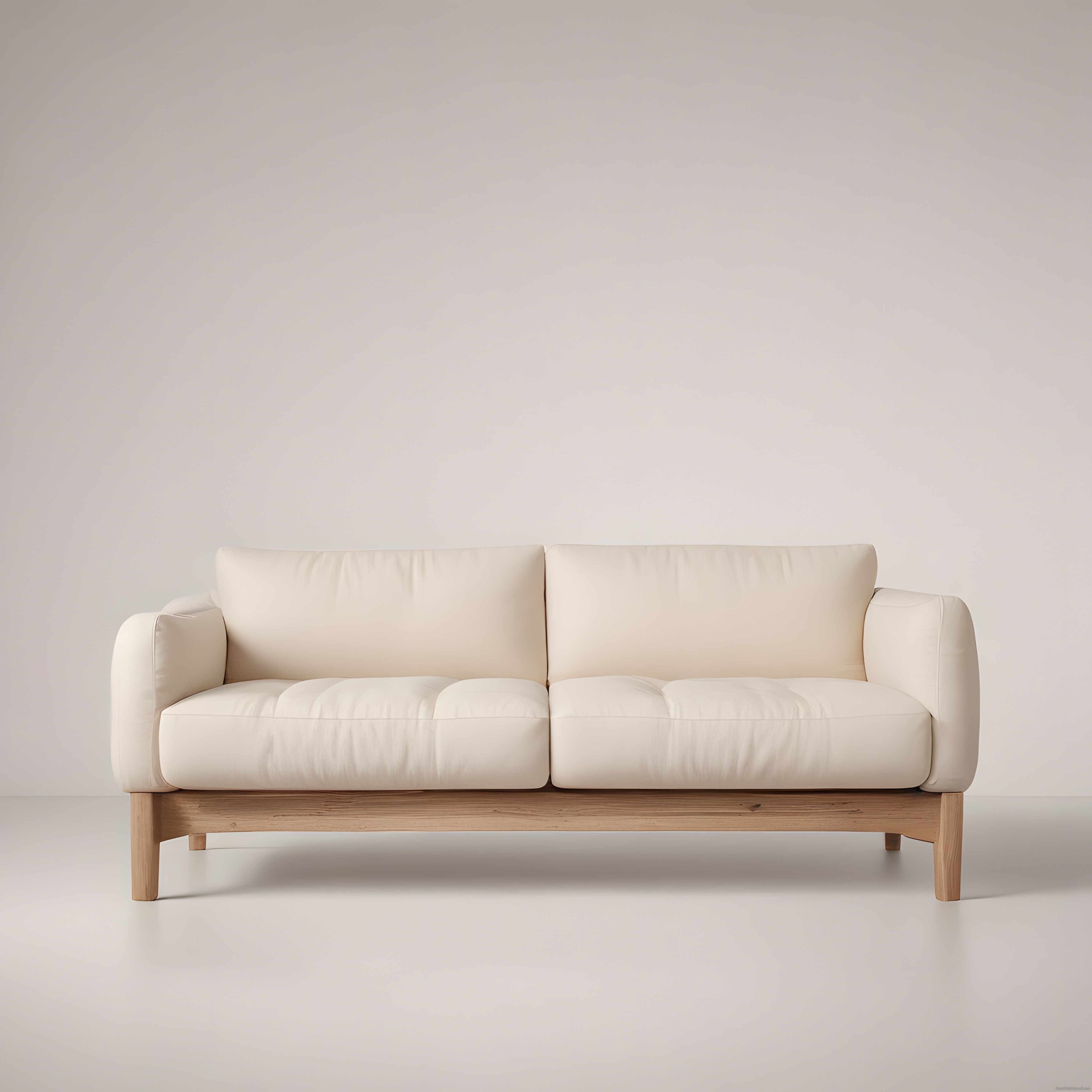 Minimalist Beyaz Koltuk ve Ahşap Detaylarla Sade Mekan Dekorasyonu