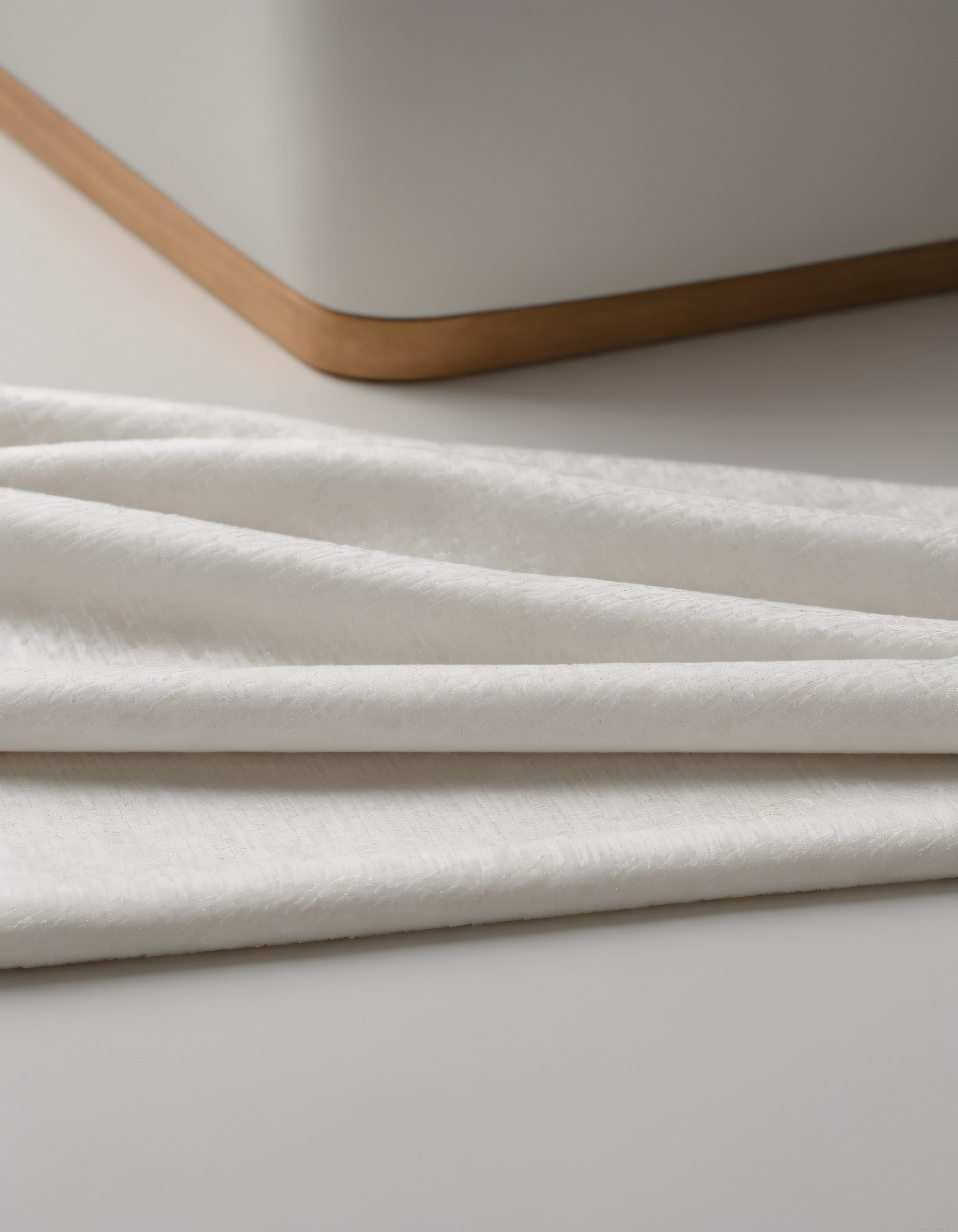 Minimalist Beyaz Kumaş Detayı ve Ahşap Sandalye ile Sakin Dekorasyon