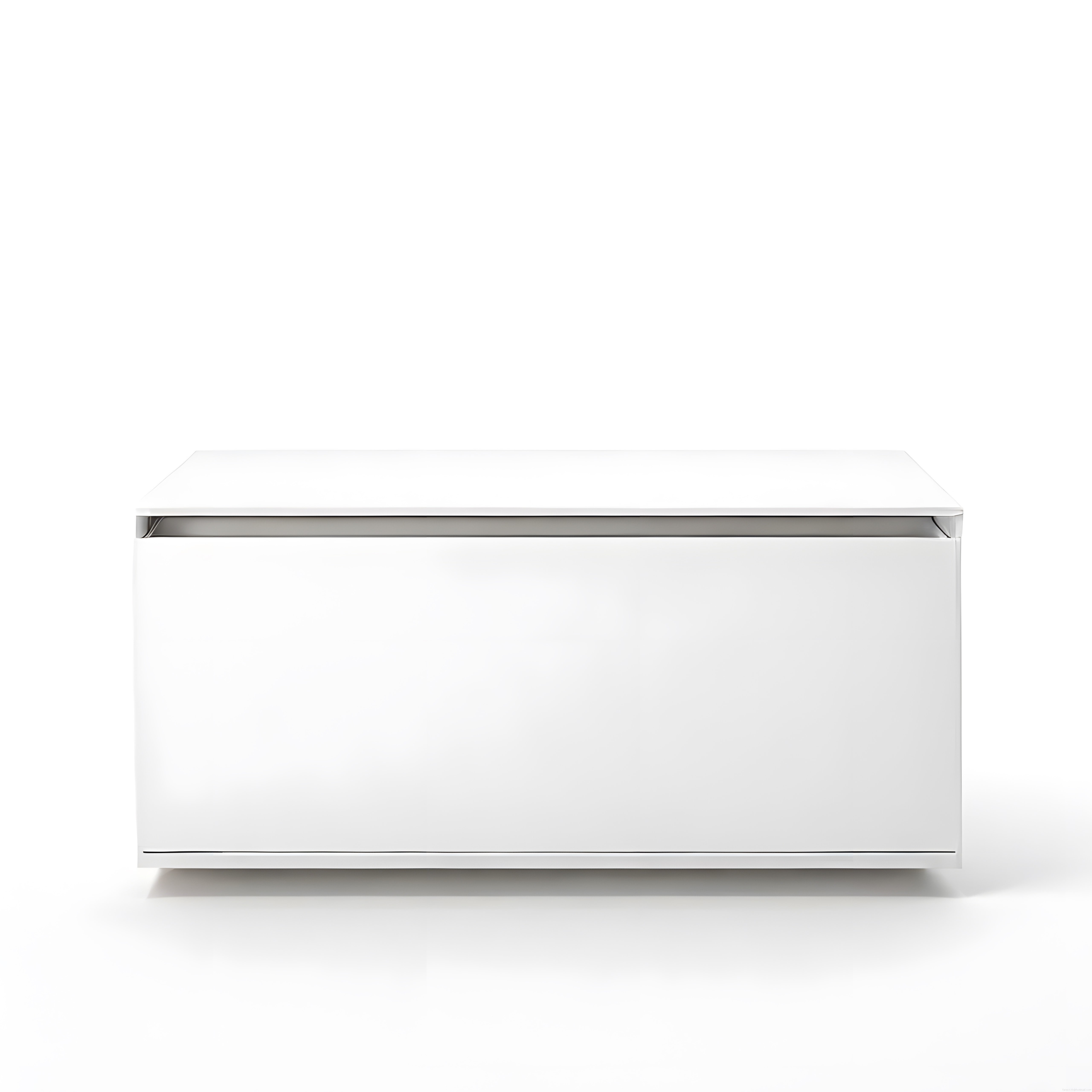 Minimalist beyaz lake tek çekmeceli komodin modern yatak odası dekorasyonu