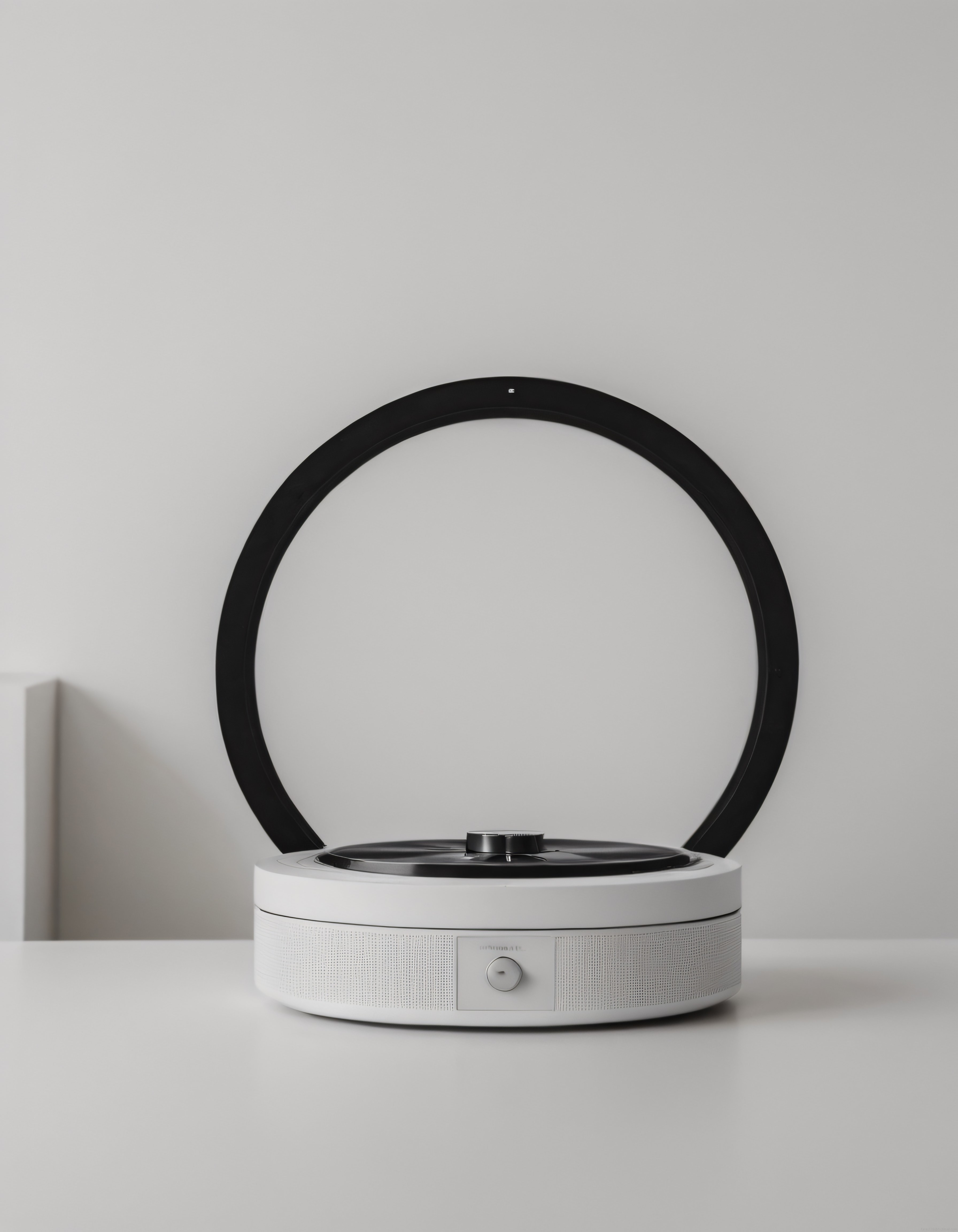 Minimalist beyaz pikap ile modern retro müzik deneyimi ve dekorasyon