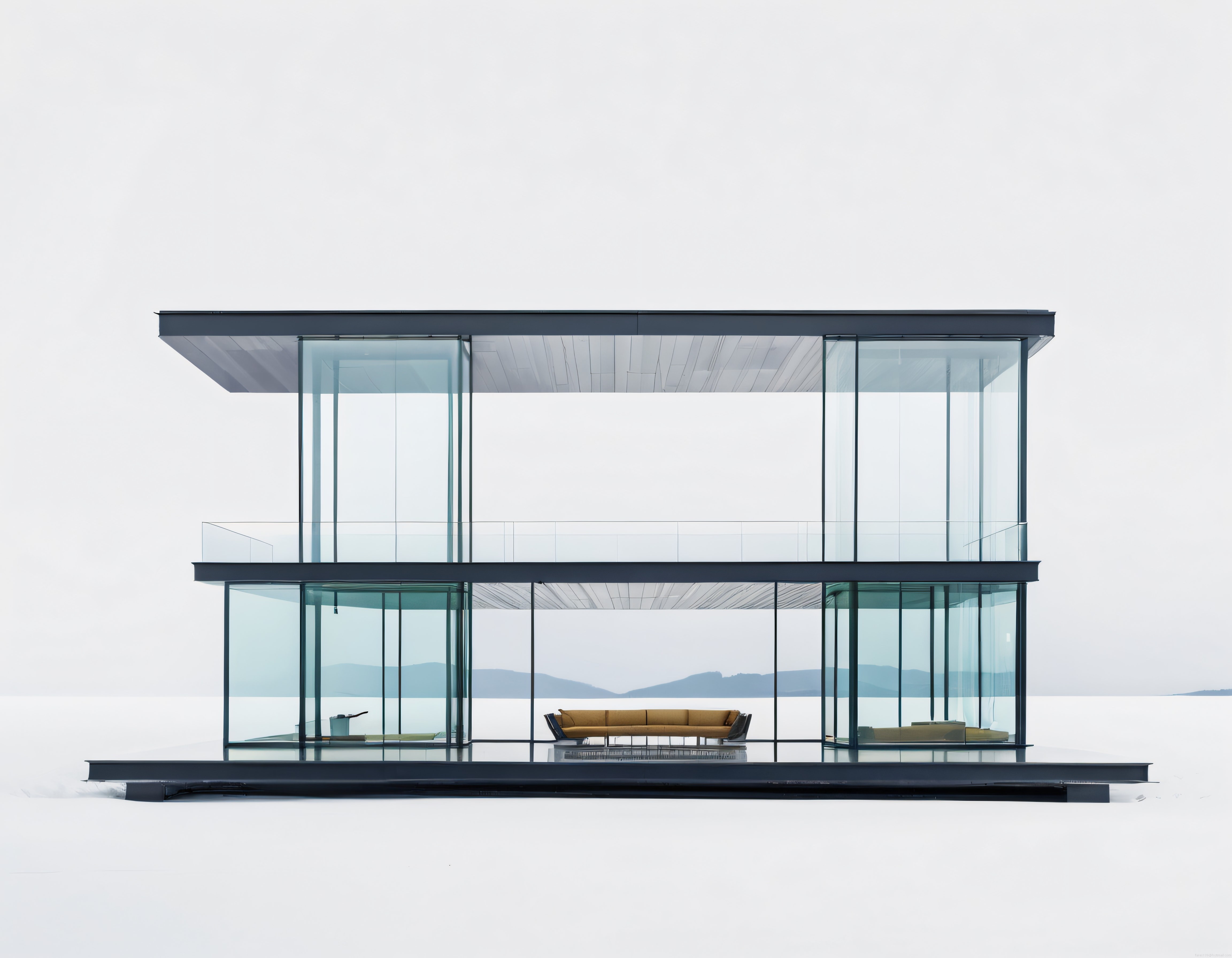 Minimalist Cam Villa ve Modern Mimari: Şeffaf Cepheli Lüks Ev Tasarımı