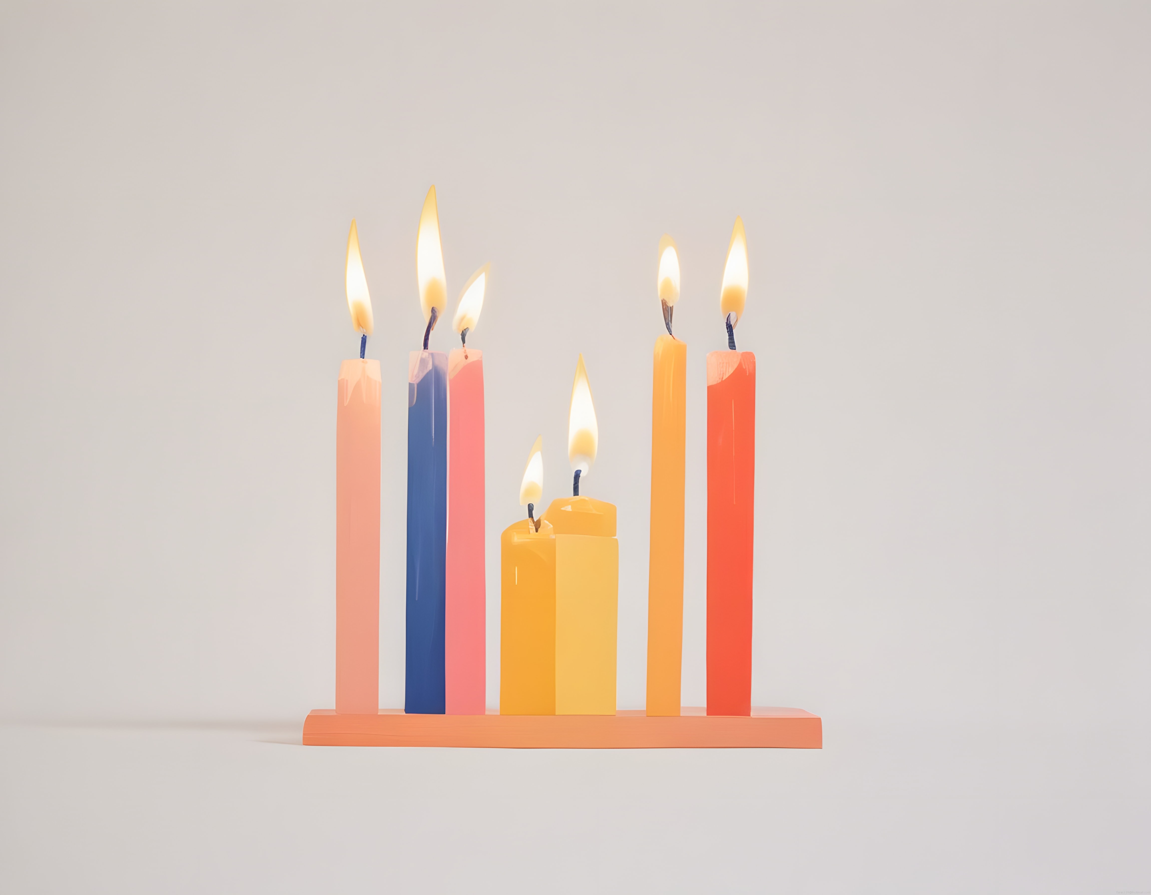 Minimalist Dekoratif Mumlar: Sıcacık Işıltı ve Pastel Renklerle Ev Dekoru