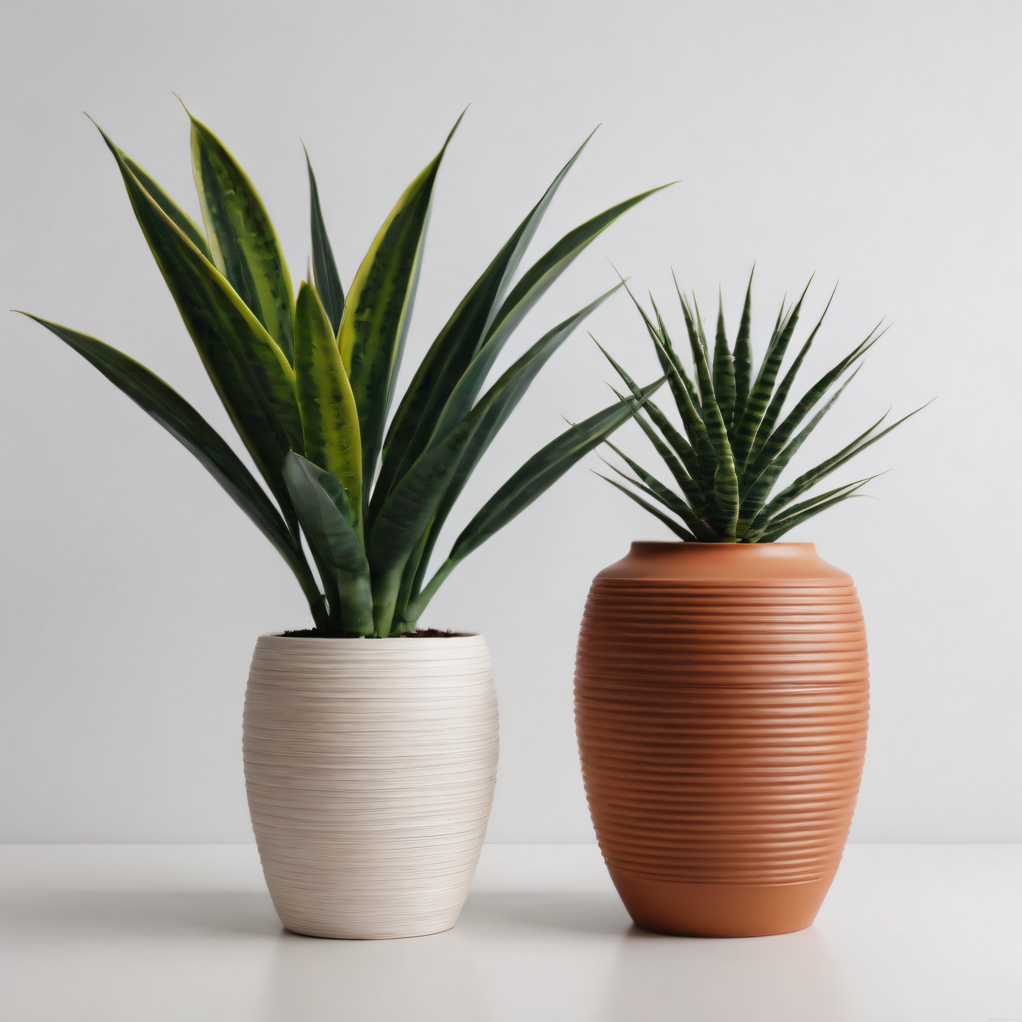 Minimalist Ev Dekorasyonu: Beyaz ve Terracotta Saksılarda Şık Salon Bitkileri
