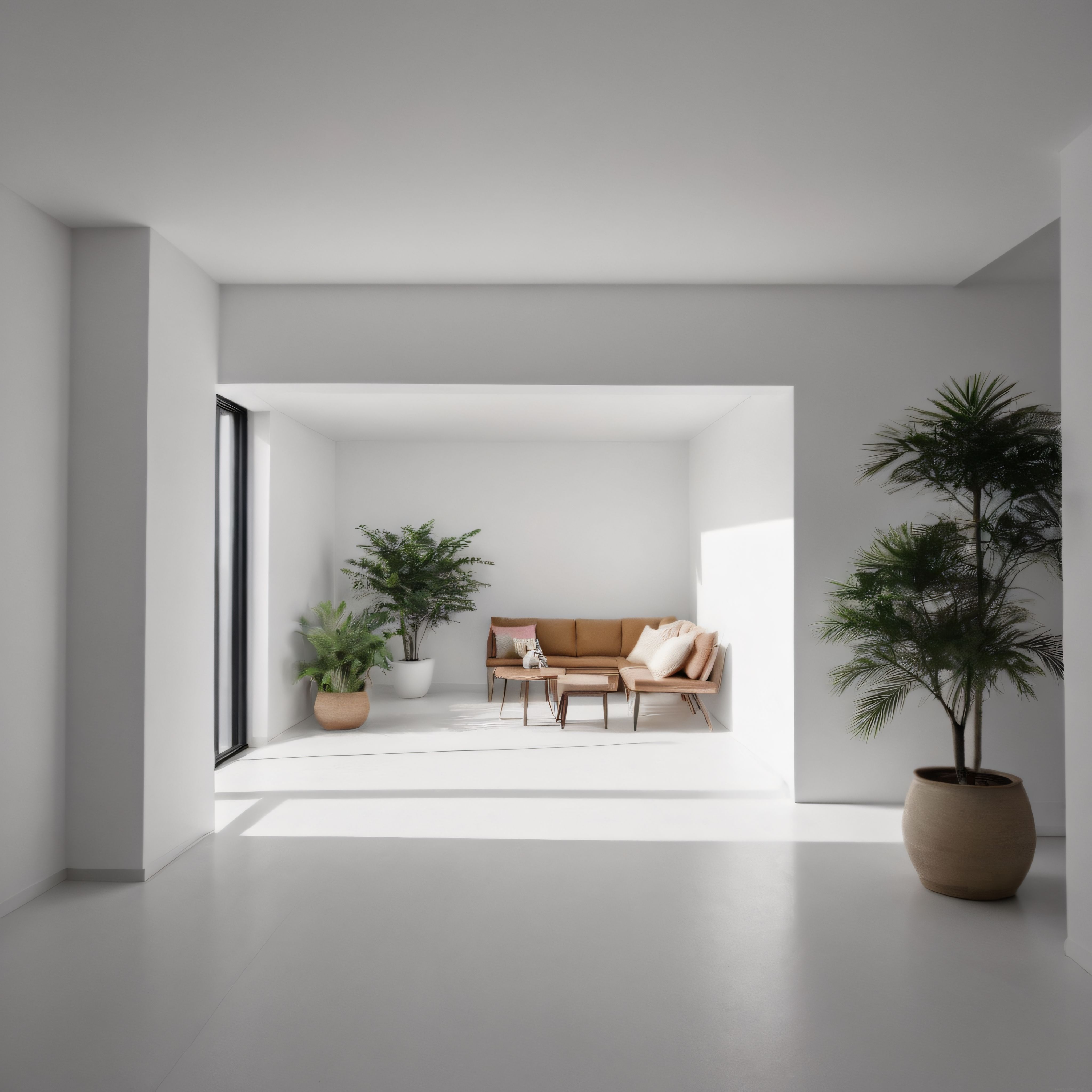 Minimalist Ev Dekorasyonunda Bitkilerle Huzurlu ve Ferah Bir Yaşam Alanı