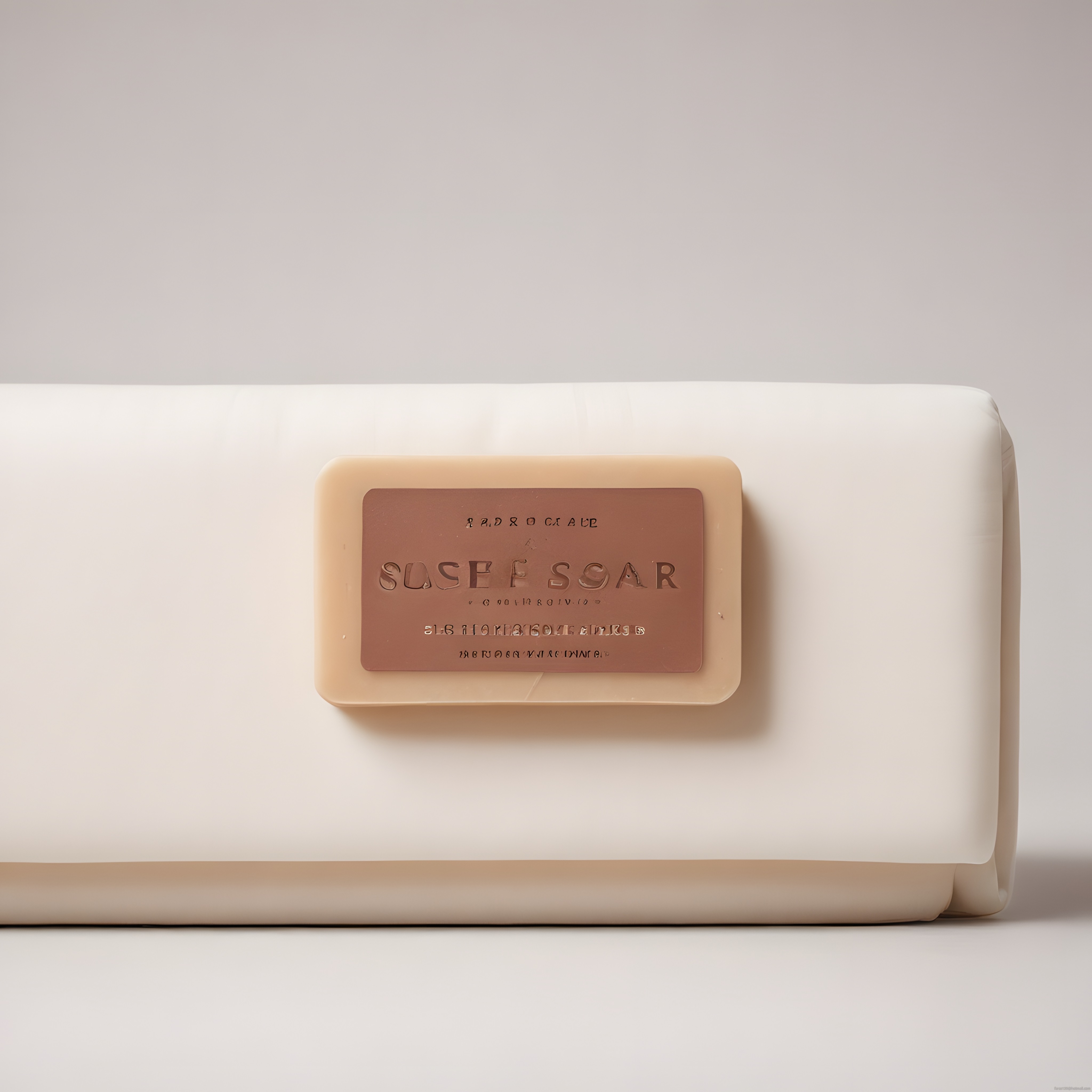 Minimalist Kraft Etiketli El Yapımı Doğal Sabun Ambalajı ve Ürün Fotoğrafı