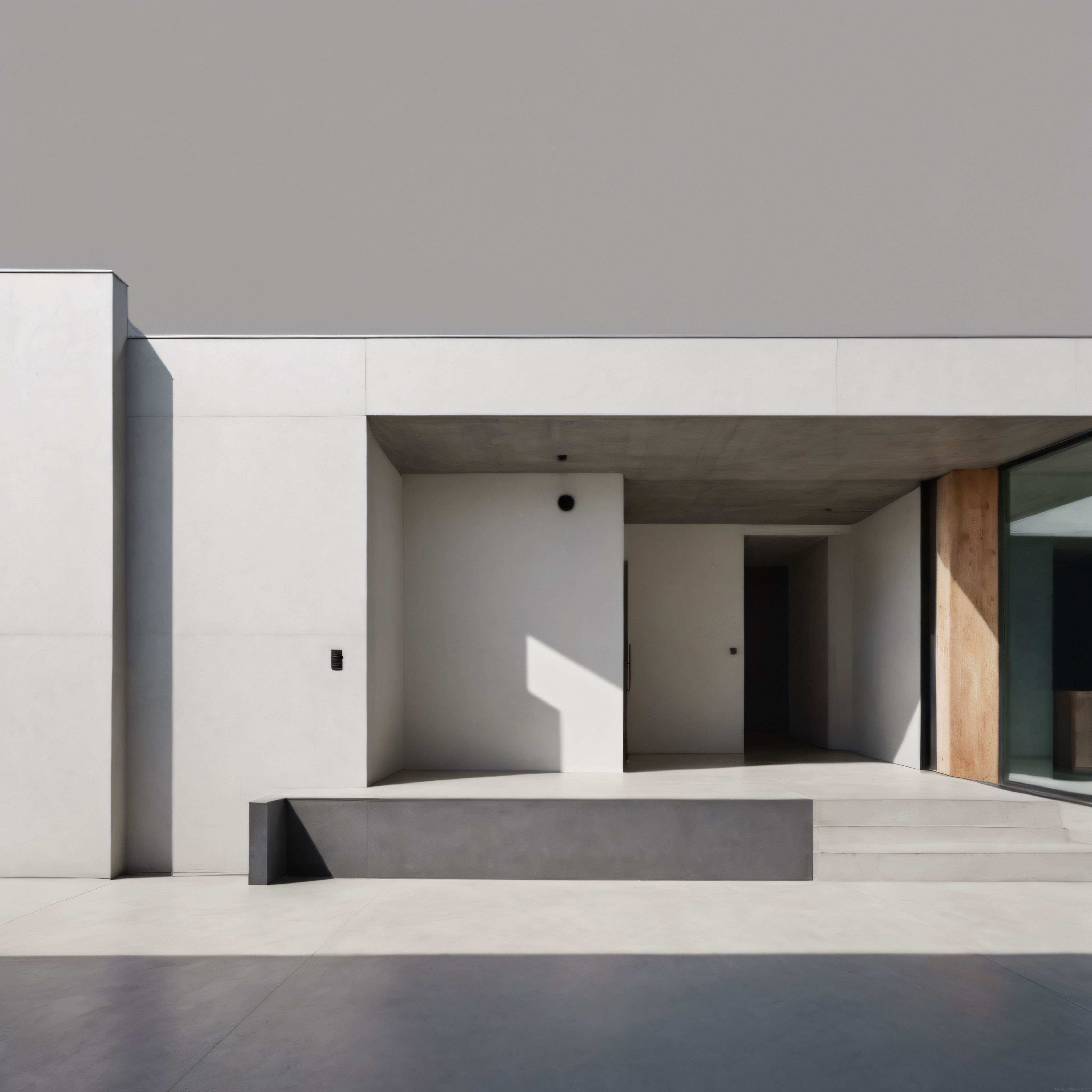 Minimalist Modern Mimari: Beyaz Beton ve Geometrik Gölgelerin Uyumu Minimalist Modern Mimari: Beyaz Beton ve Geometrik Gölgelerin Uyumu