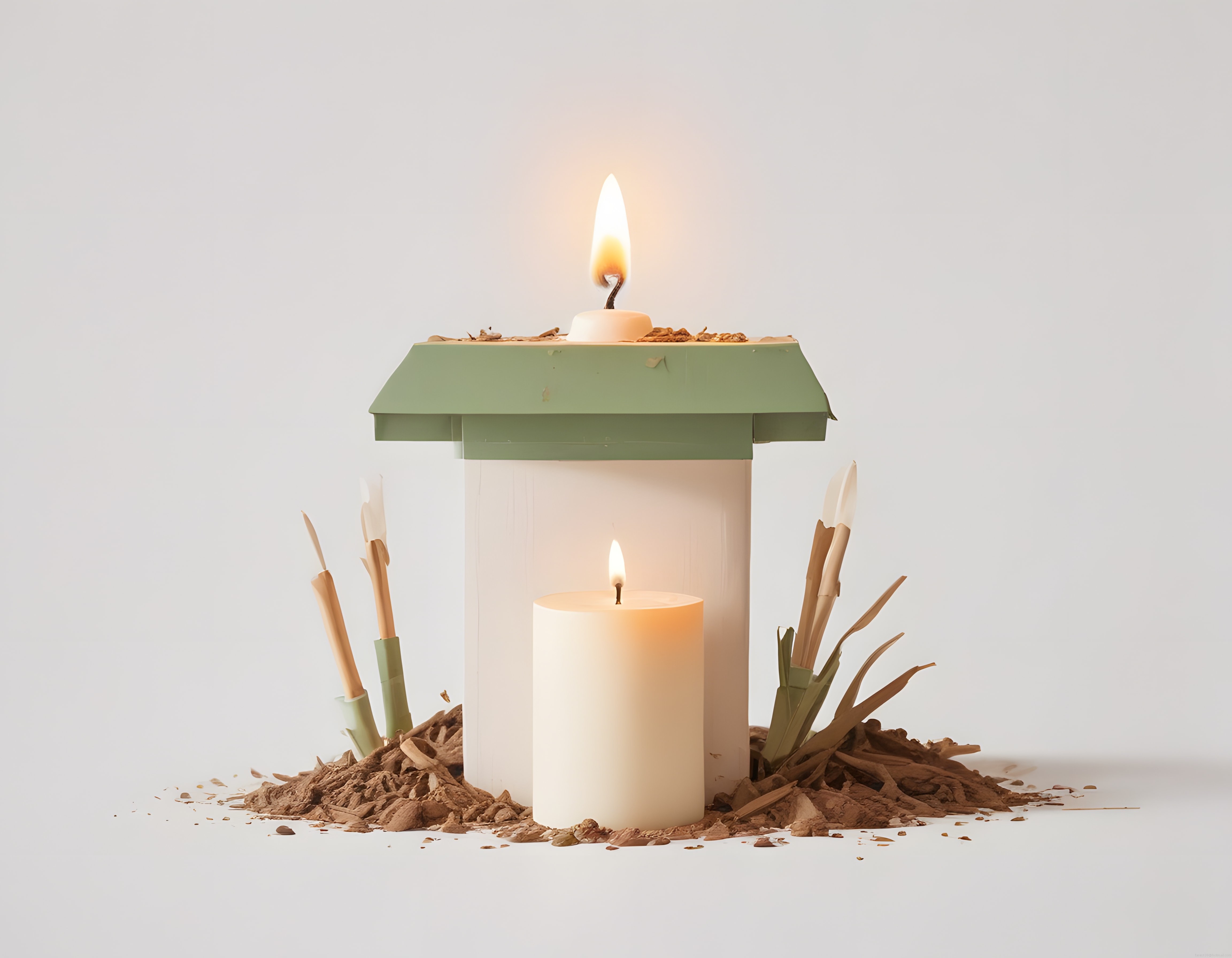 Minimalist Mum Dekorasyonu ile Sıcak ve Sakin Bir Atmosfer Yaratımı