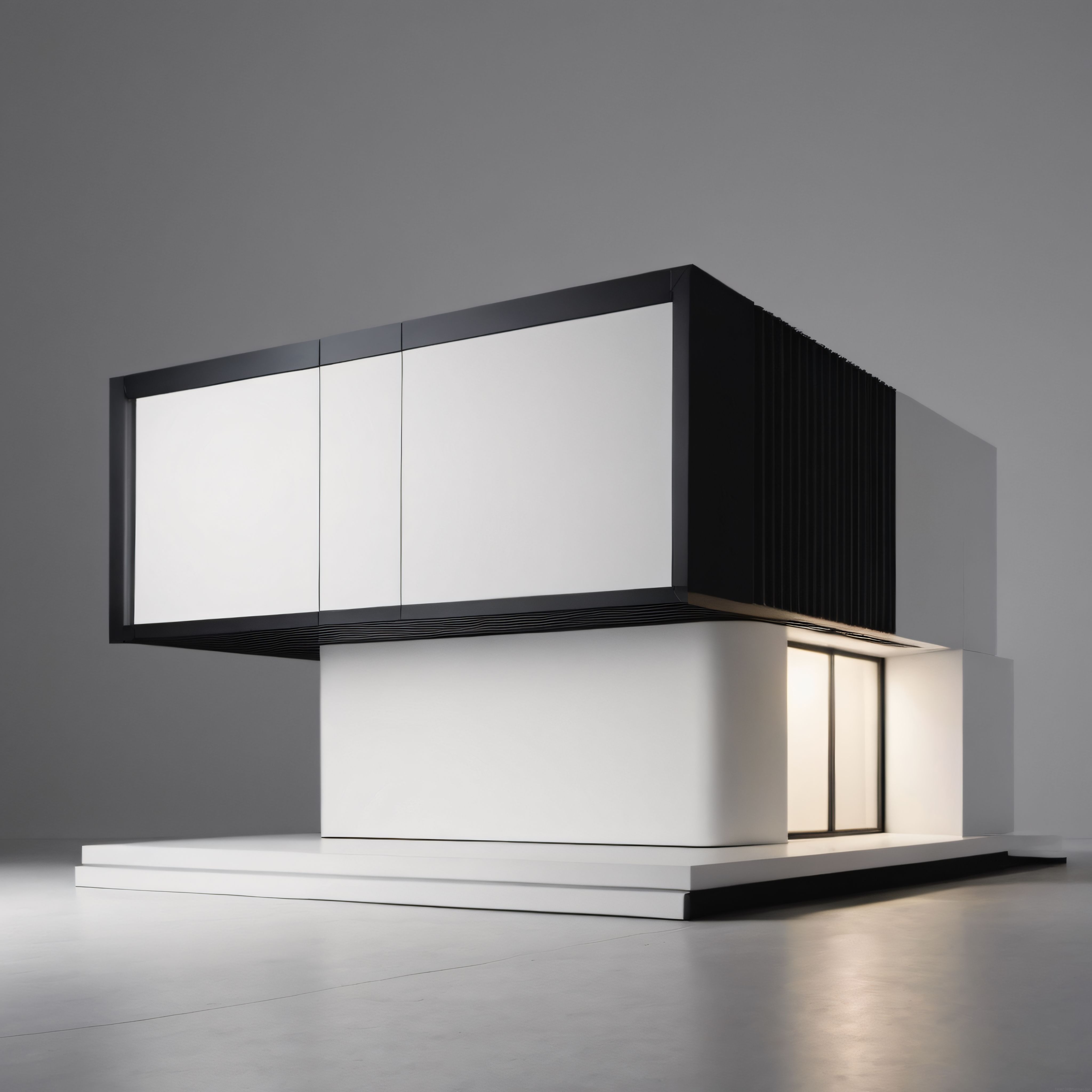 minimalist siyah beyaz mimari modern geometrik yapı ve ışık oyunları