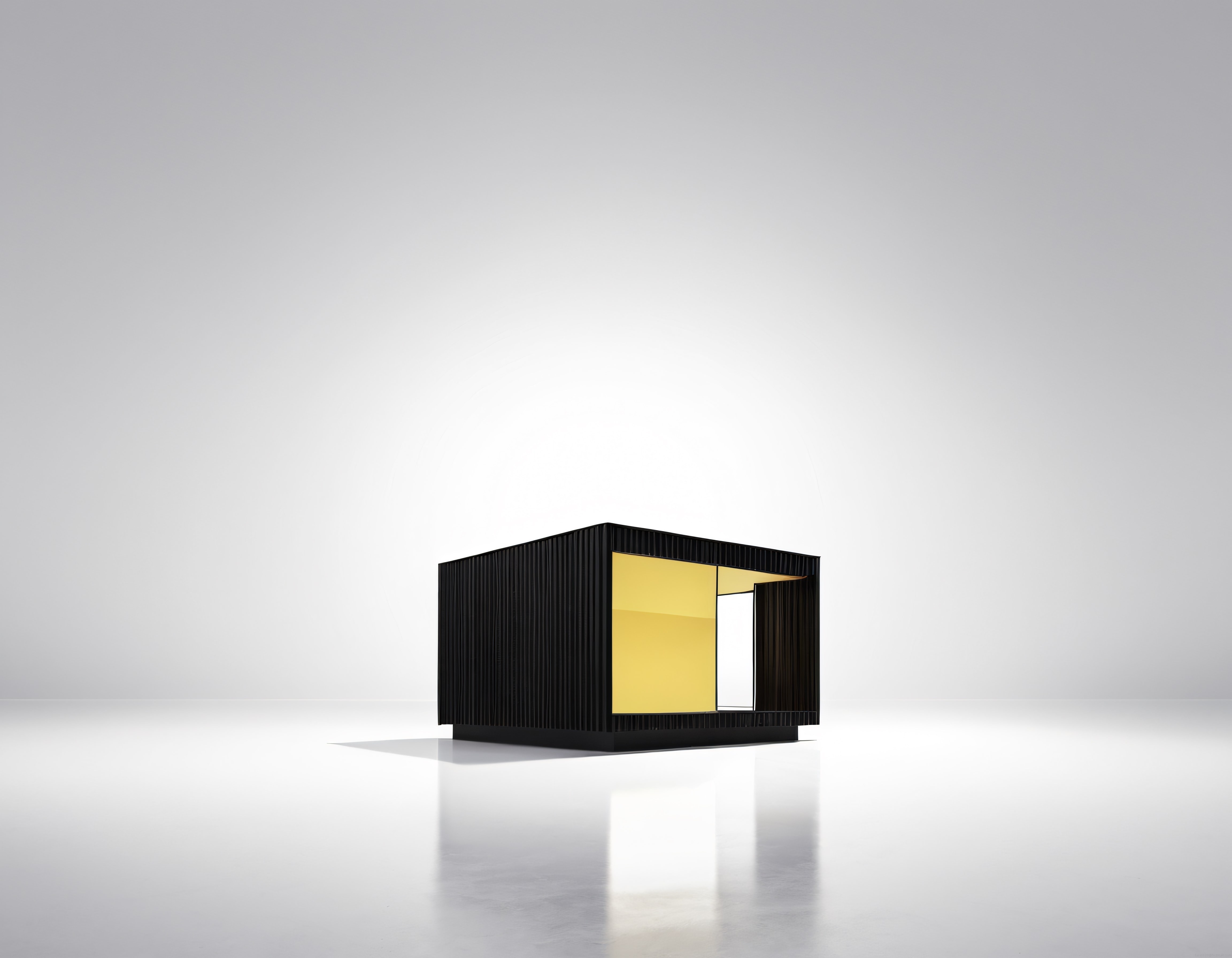 Minimalist siyah kübik ev tasarımı, modern mimari ve sadeliğin etkileyici buluşması