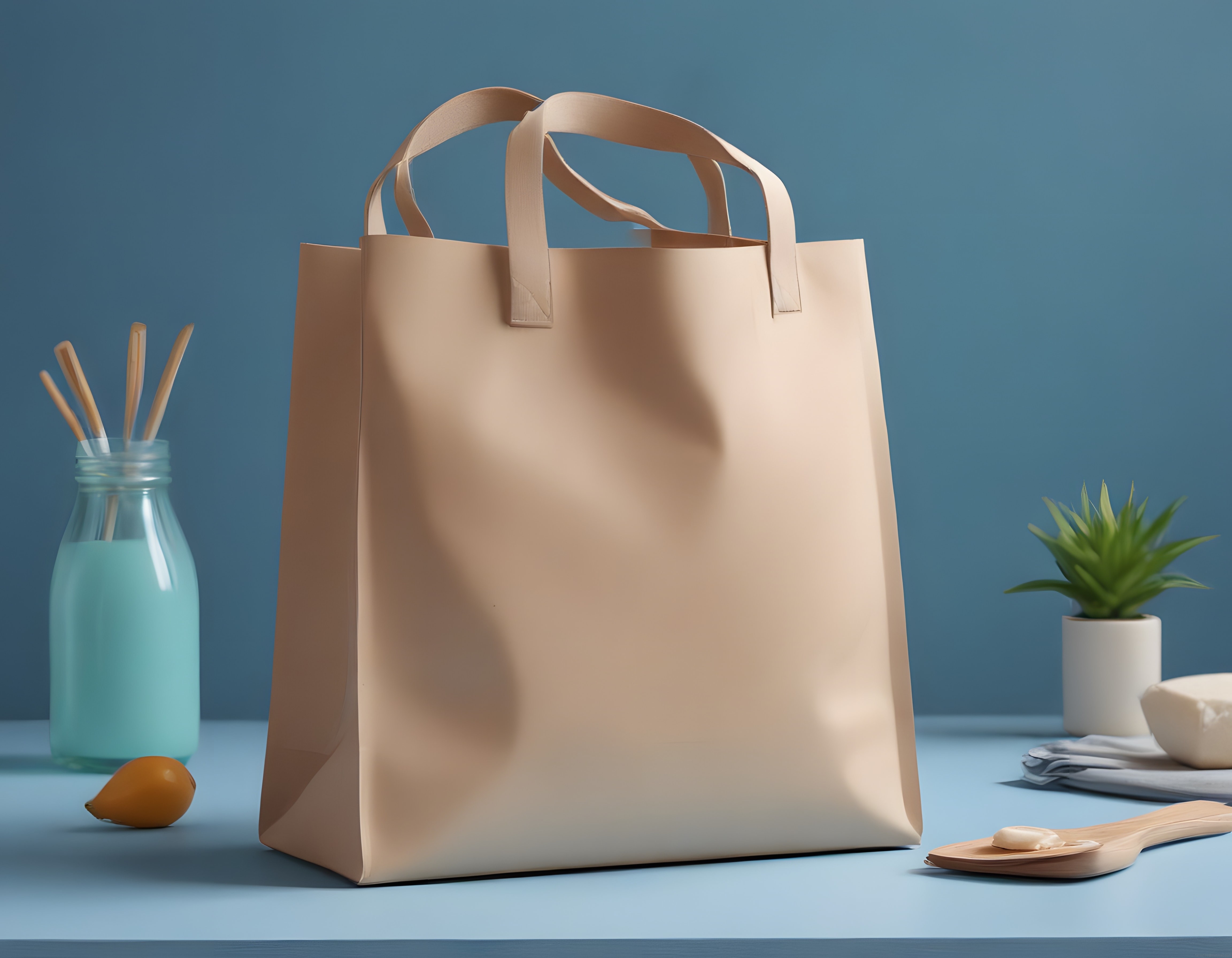 Minimalist Sürdürülebilir Yaşam Seti: Eko Kağıt Çanta ve Bambu Banyo Ürünleri