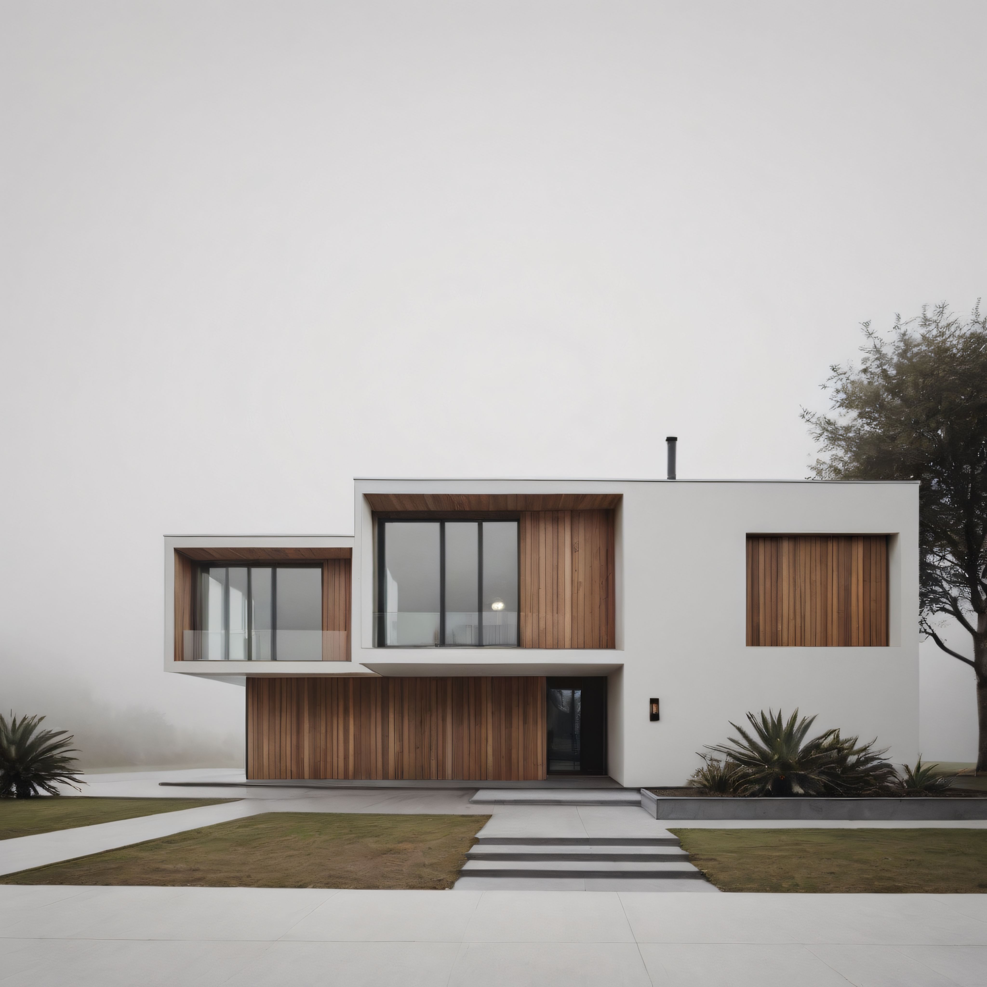 Minimalist Tasarımı ve Ahşap Detaylarıyla Çağdaş Bir Villa Mimarisi