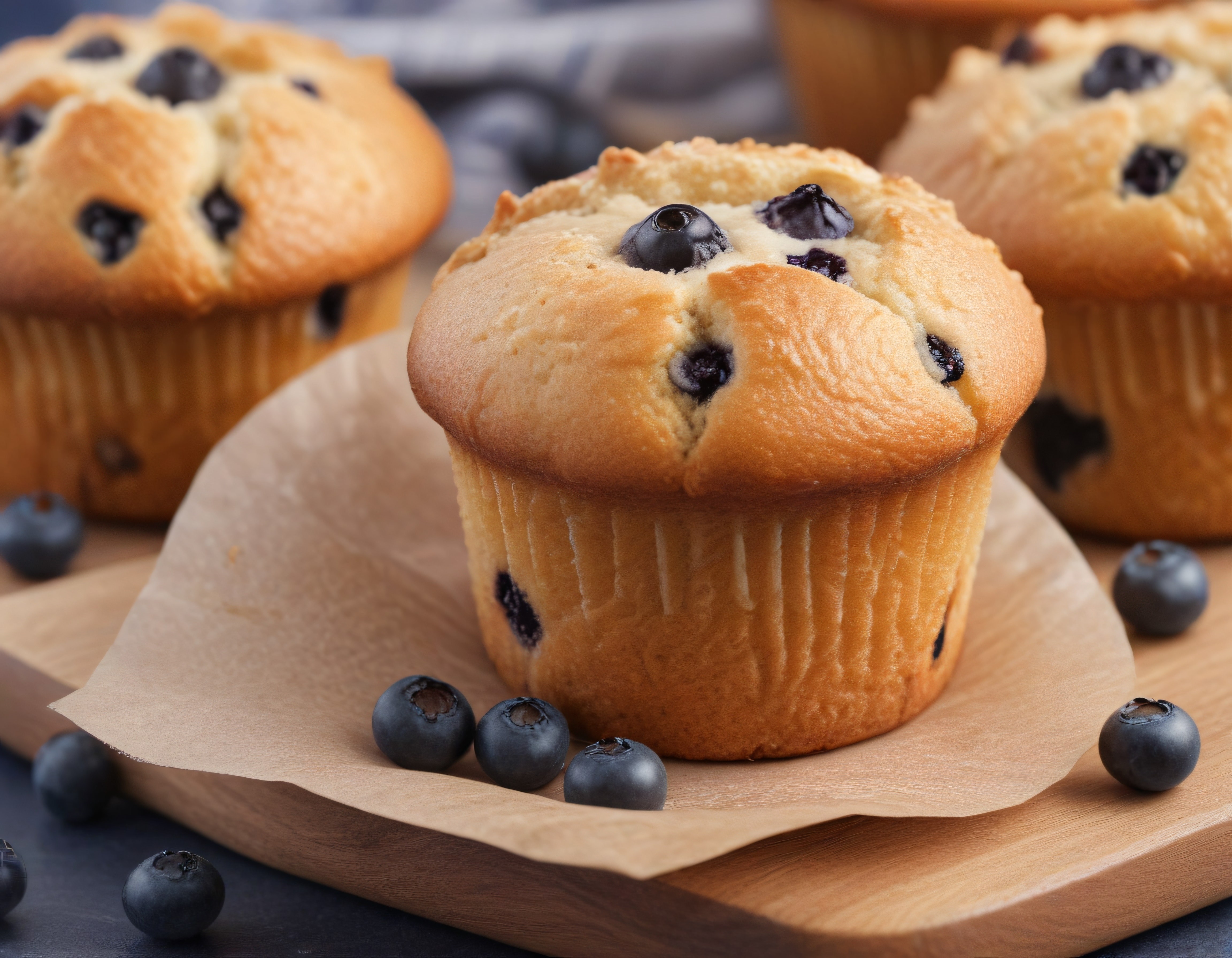 Mis Gibi Yaban Mersinli Muffin: Ev Yapımı Yumuşak ve Kabarık Tatlı