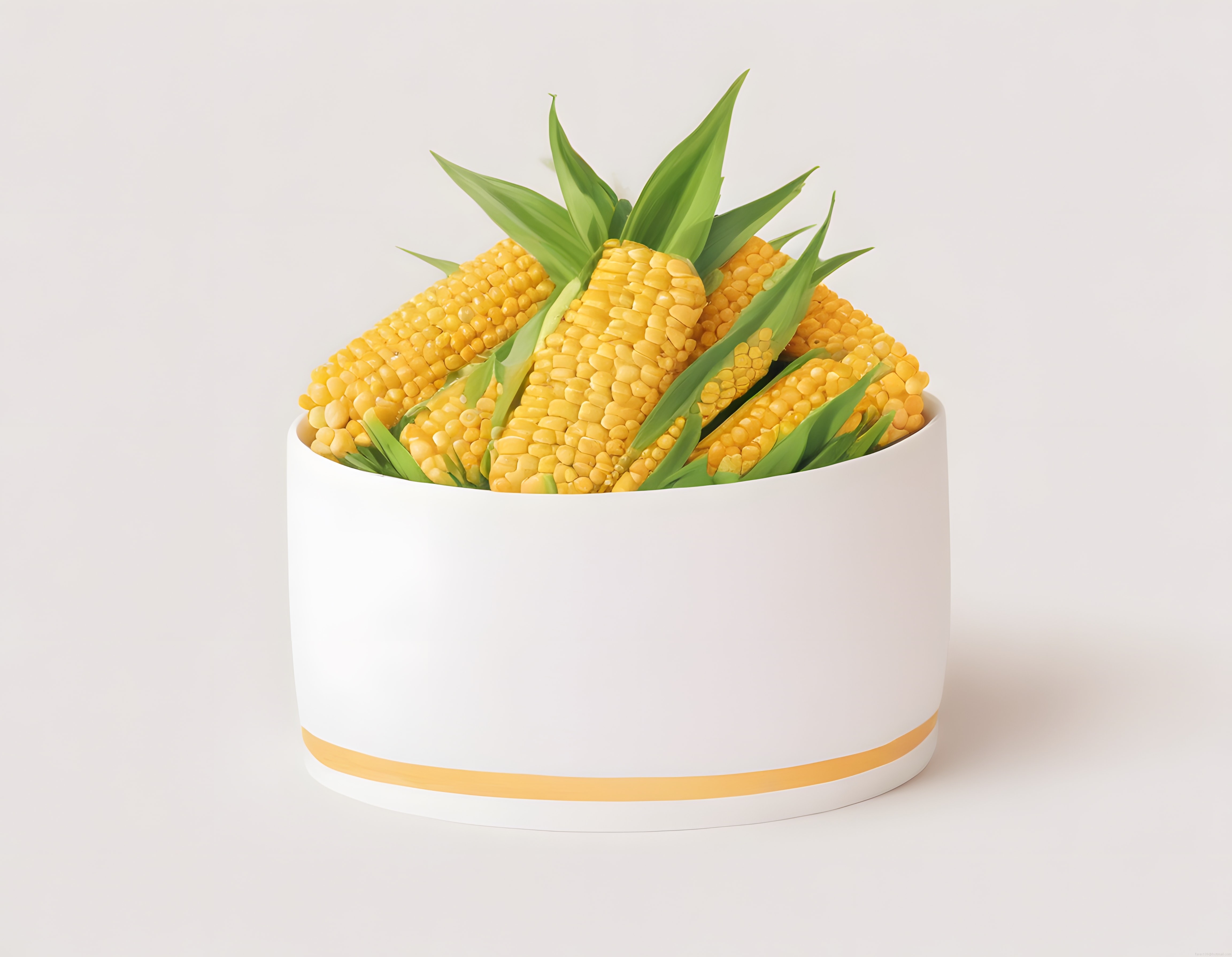 Mısır Taneleriyle Saksıda Hazırlanan Ananas Görünümlü Yaratıcı Dekoratif Obje